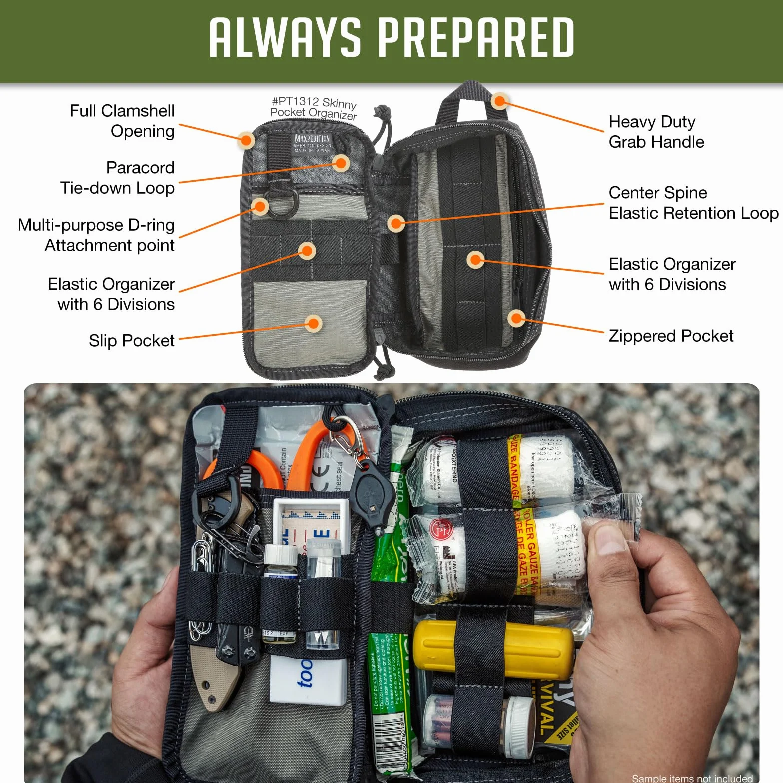 MAXPEDITION Skinny Organizer kieszonkowy