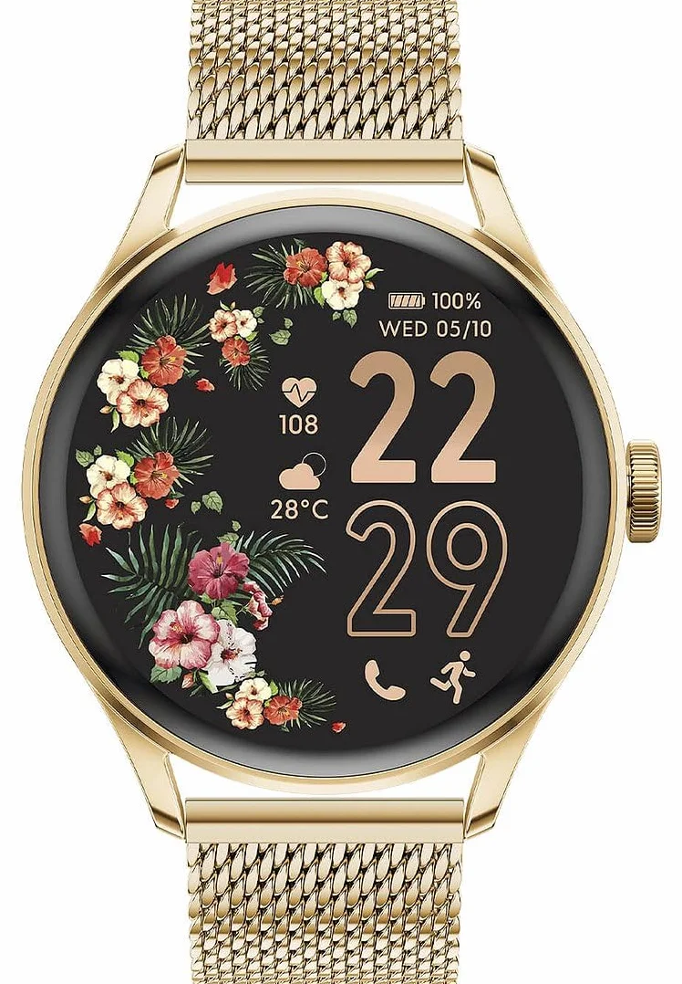 Ice Watch - Ice Smart 2.0 - Okrągły smartwatch (1,20 cala), Złoto, bransoletka