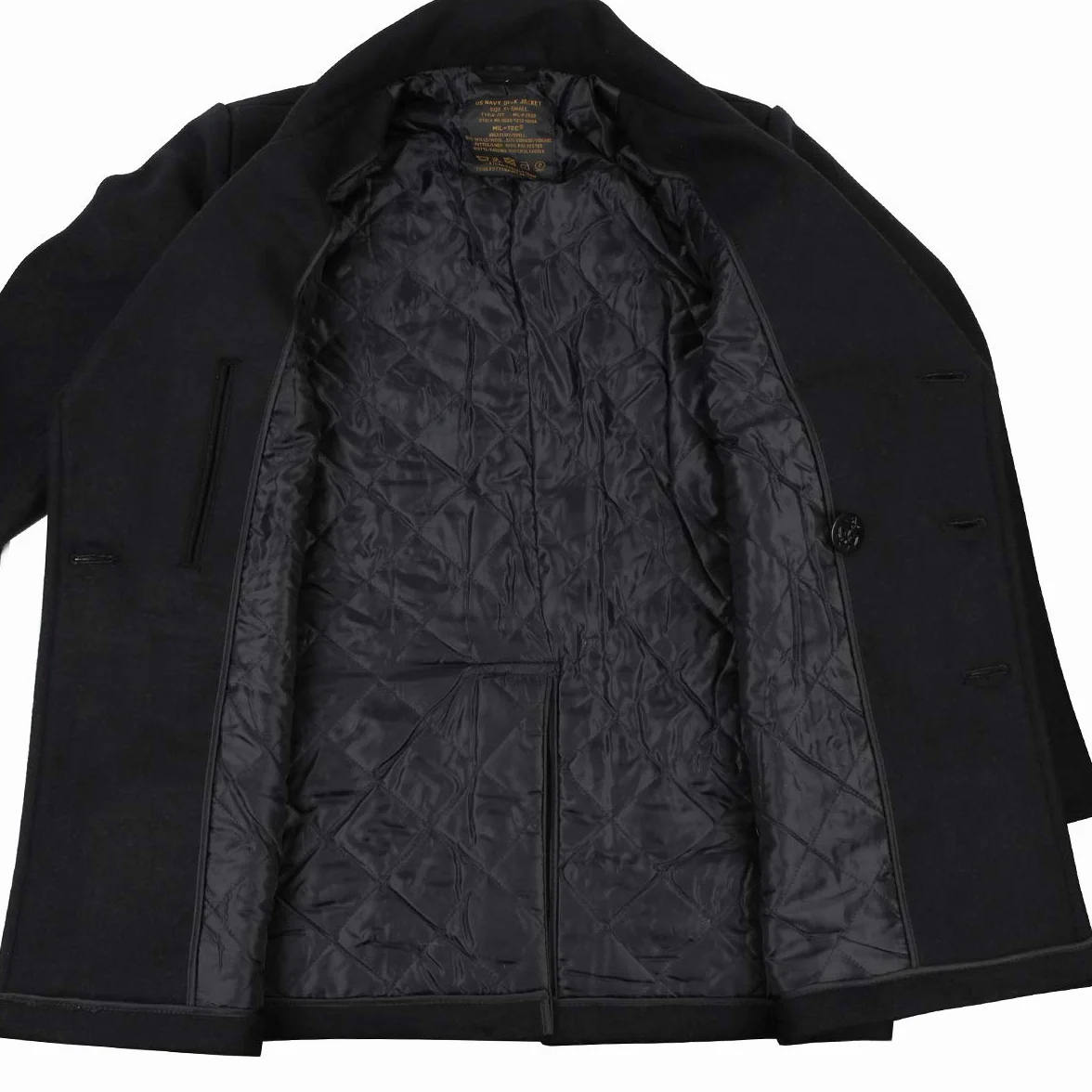 Mil-Tec Kurtka Mężczyźni Us Navy Pea Coat Tuch