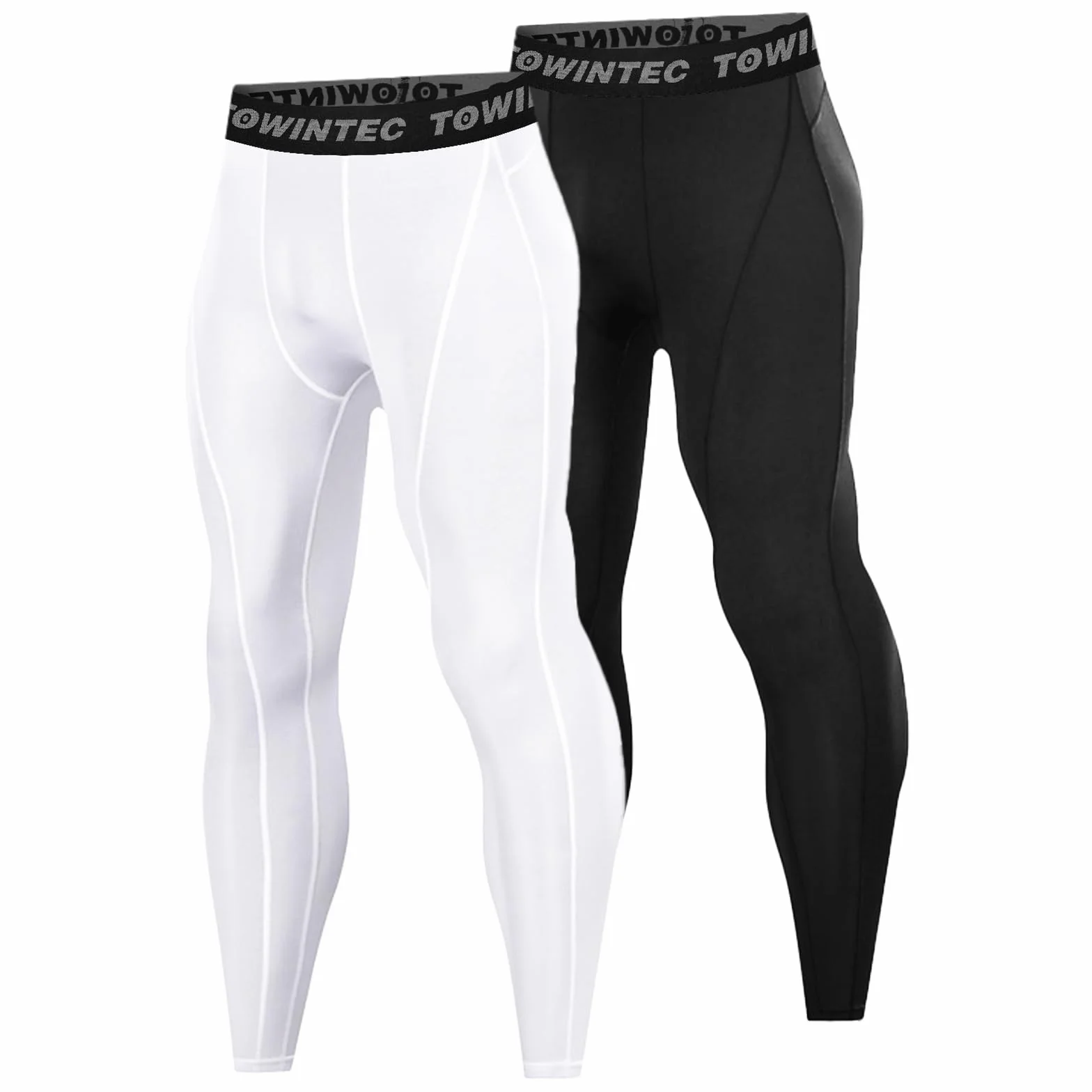 Męskie spodnie kompresyjne Szybkoschnące Baselayer długie sportowe lekkie oddychające legginsy spodnie do biegania obcisłe rozciągliwe rajstopy do koszykówki fitness jogging