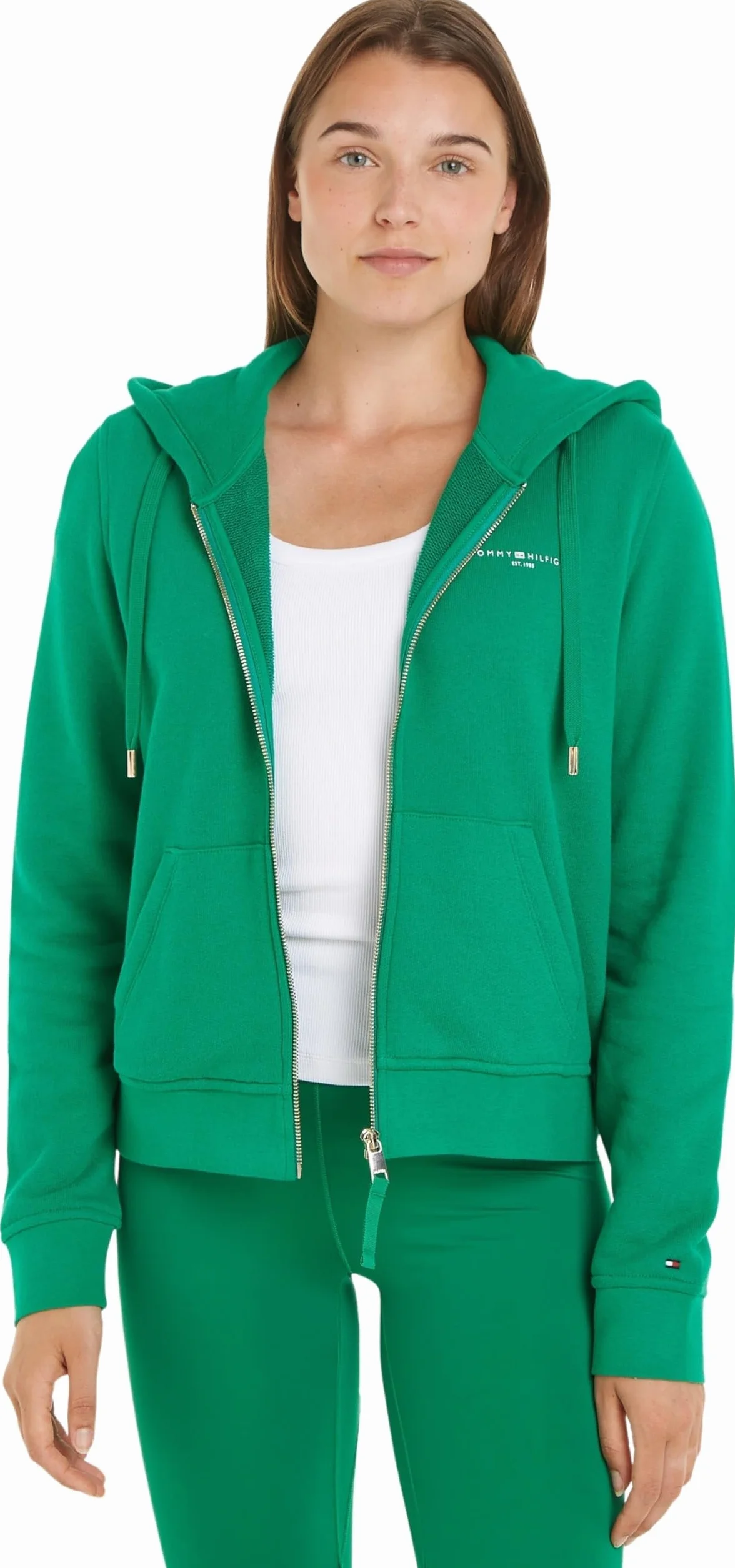 Tommy Hilfiger Zamek błyskawiczny Kobiety 1985 Reg Mini Corp Zip Hoodie Ww0ww39189