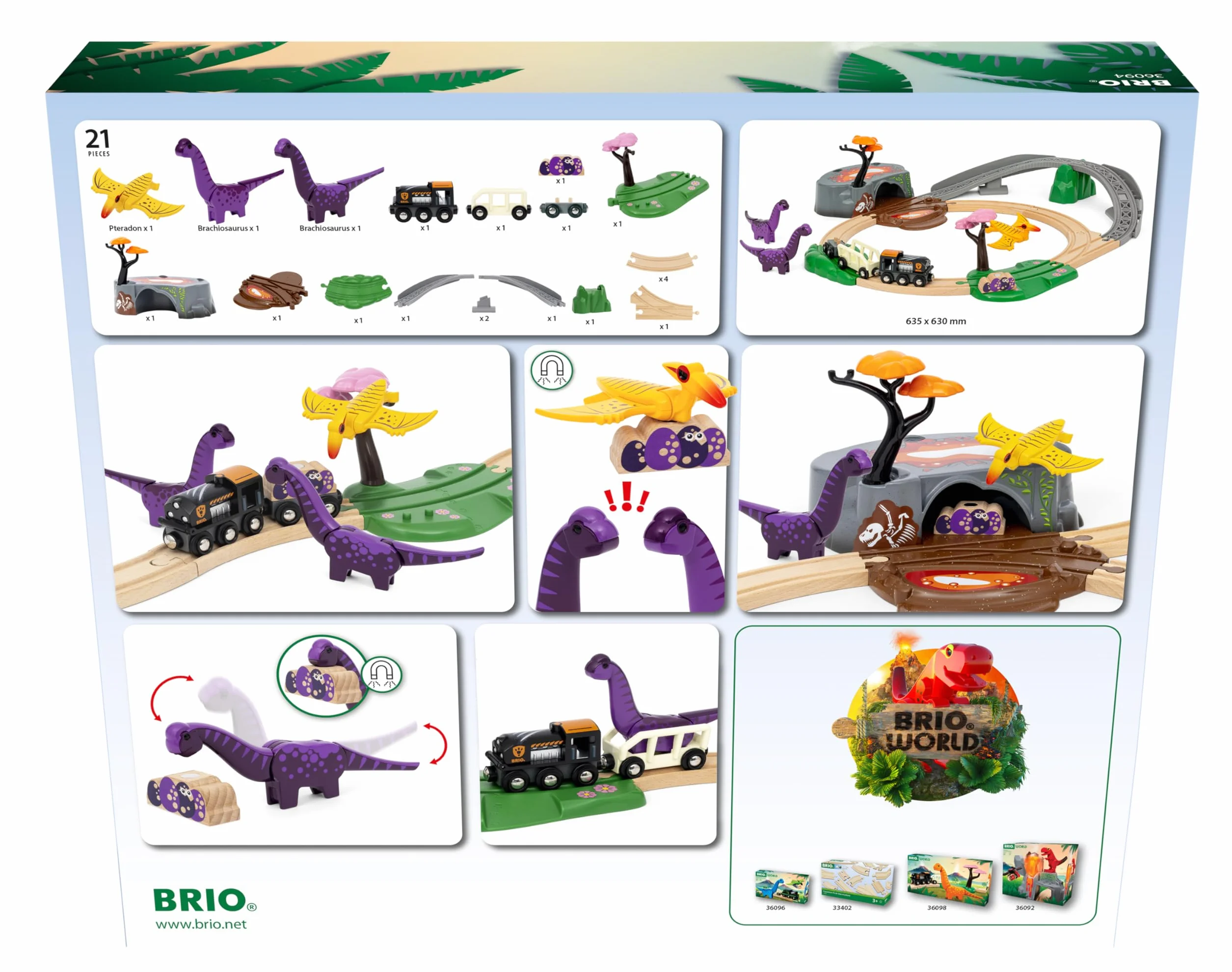 BRIO World - Dinosaurier Abenteuer-Set