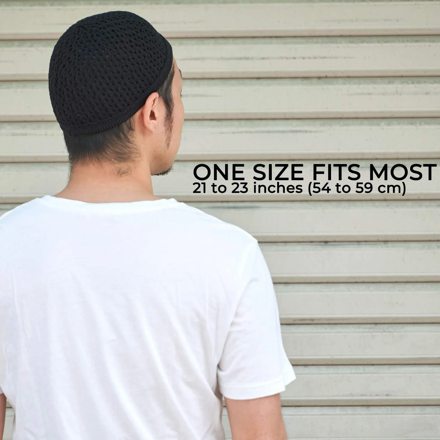 Casualbox | Knit Cotton Skull Cap | Kufi Islam Prayer Hat | Crochet Mesh Skully Beanie | Men's Headwear for All Seasons