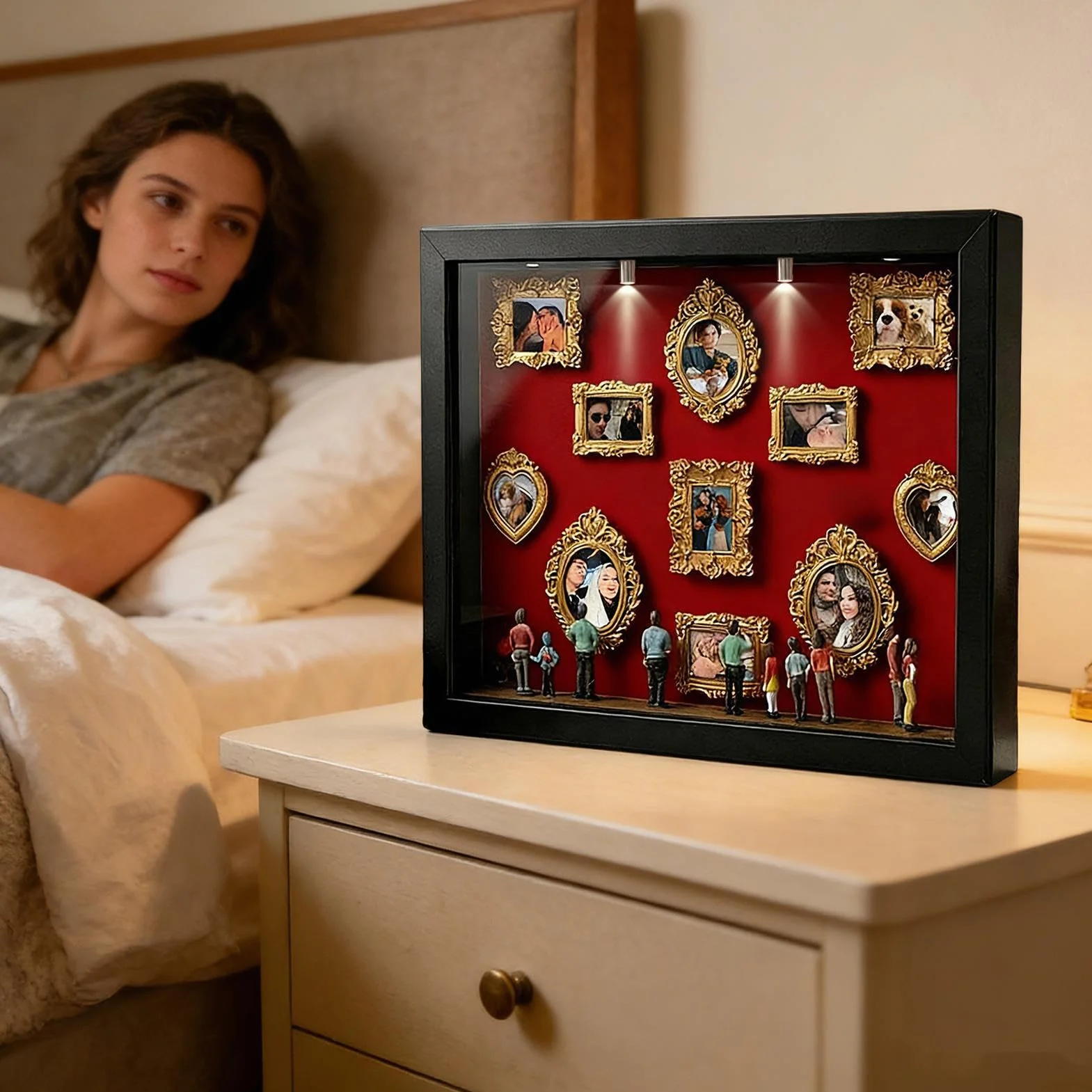 Muzealny zestaw do majsterkowania – miniaturowa pamiątka do przechowywania, miniaturowa ekspozycja, witryna dekoracyjna | Na wesele, urodziny, święta, do mieszkania, domu wiejskiego, hotelu, akademika