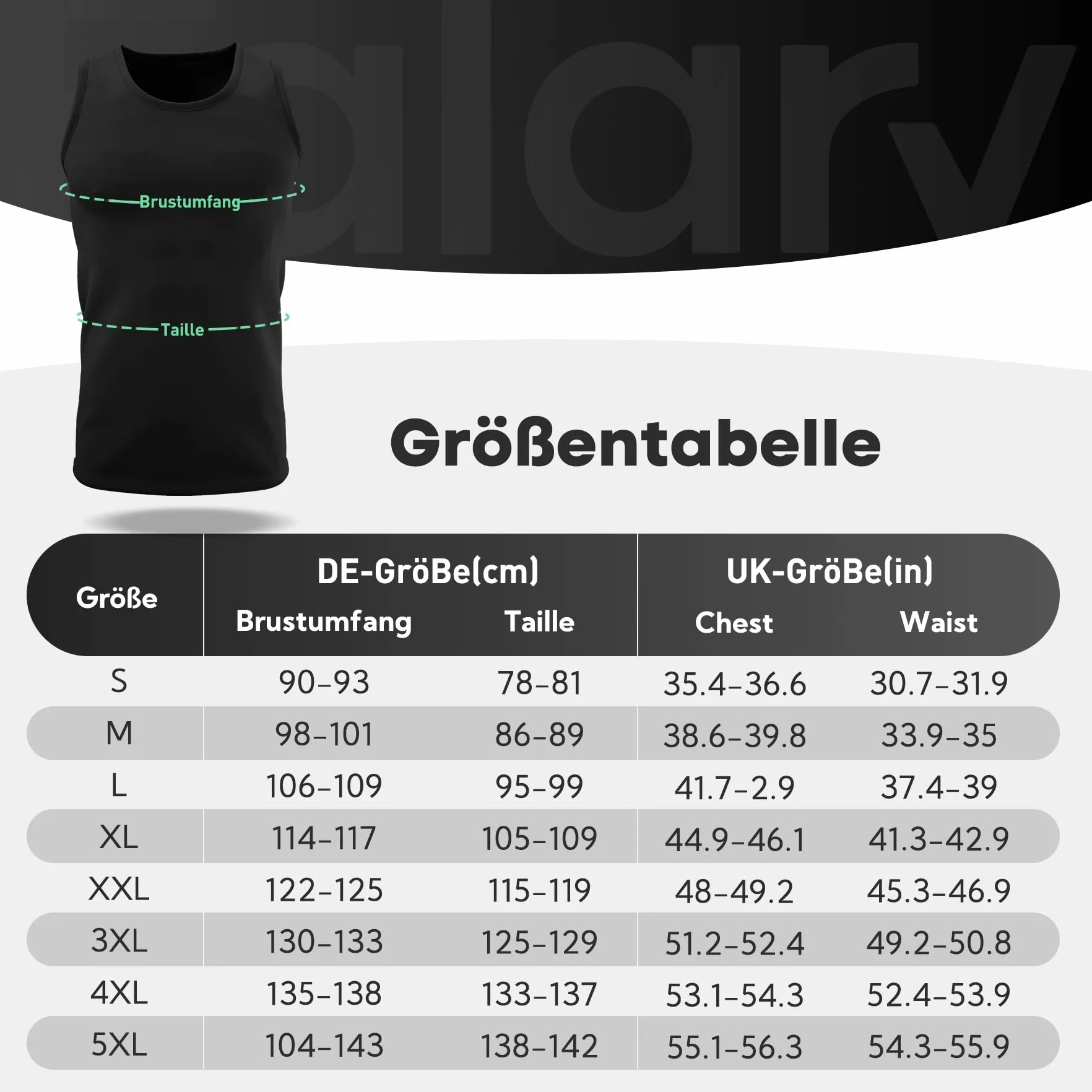 FALARY Męski podkoszulek 3-pak tank top na siłownię męski 100% bawełna S-5XL biały czarny morski oliwkowy