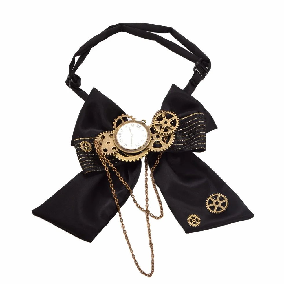 BLESSUME Steampunk muszka zębatka