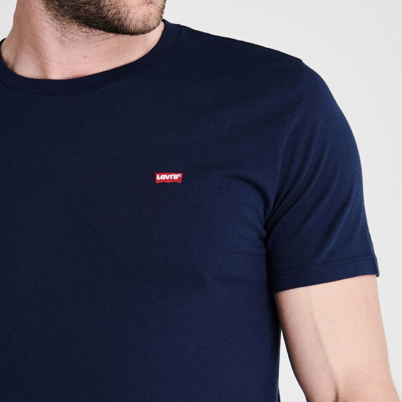Levi's Mężczyźni Ss Original Housemark Tee T-Shirt, Cotton + Patch Dress Blues, L