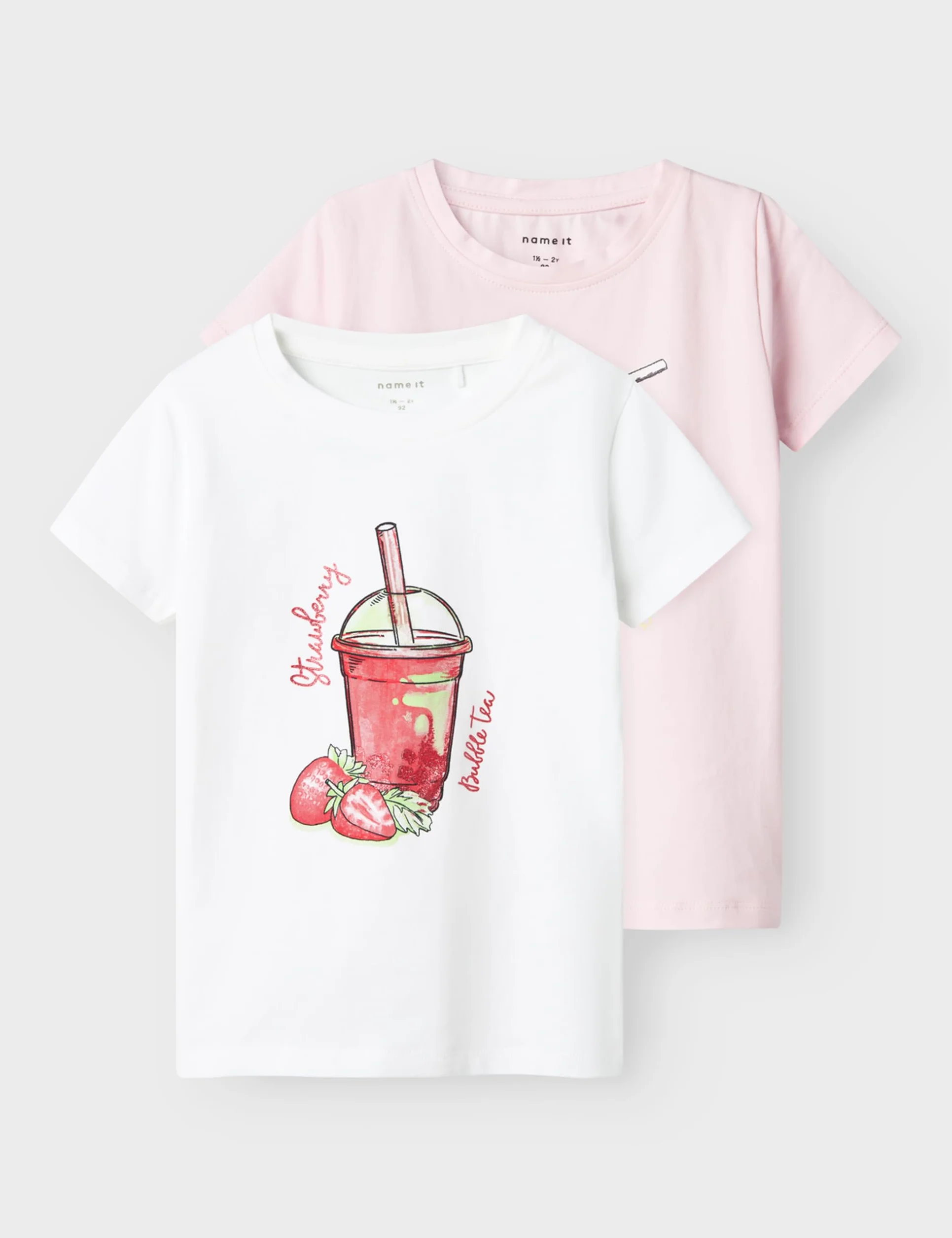 NAME IT Dziewczęce Nmffoji Ss Top 2P (2 sztuki), Ballerina, 98