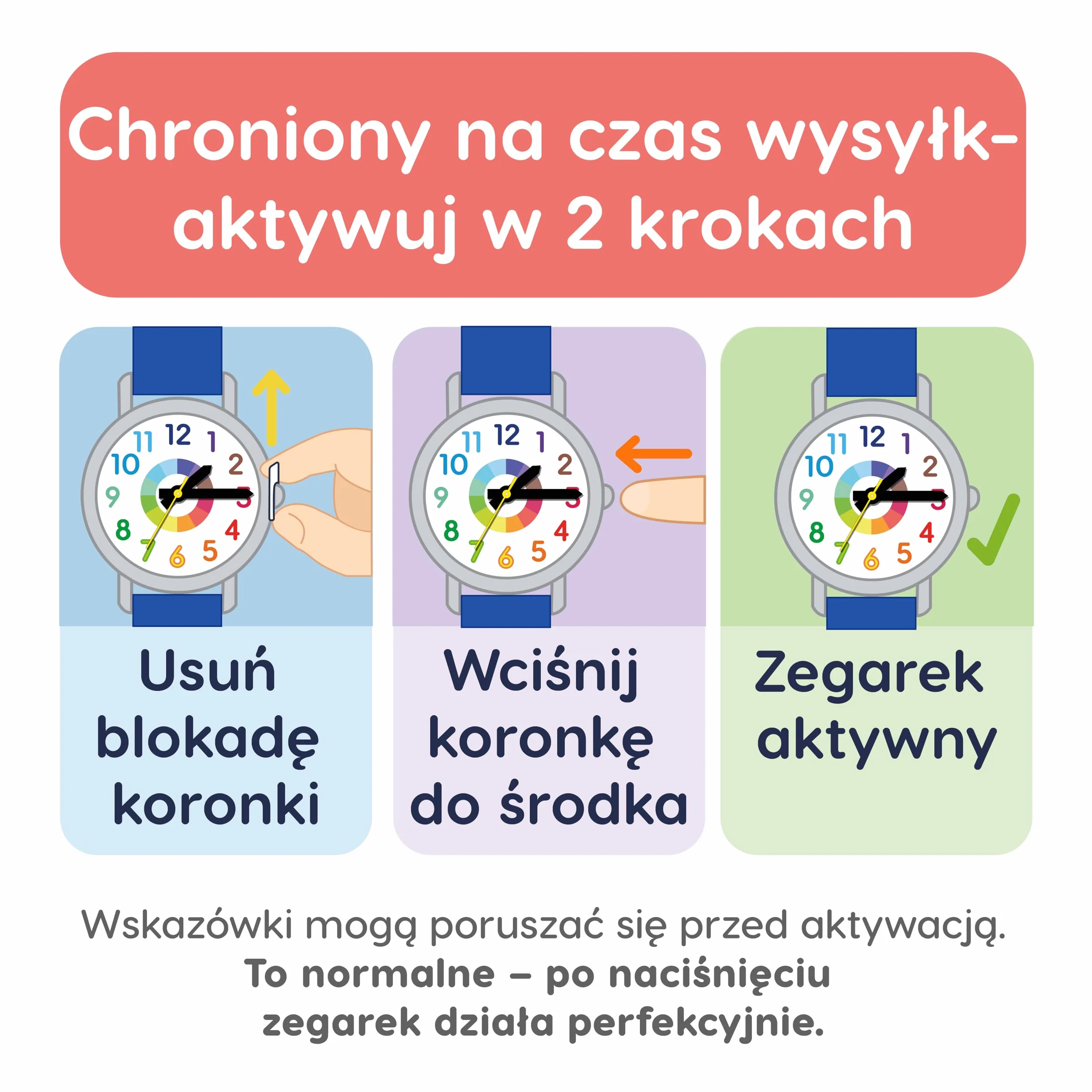 Kiddus Zegarek Edukacyjny Analogowy dla chłopca, dziewczynki. Naucz się Czytać Godzinę z naszym prostym systemem Time Teacher. Zawarte ćwiczenia. Mechanizm kwarcowy.