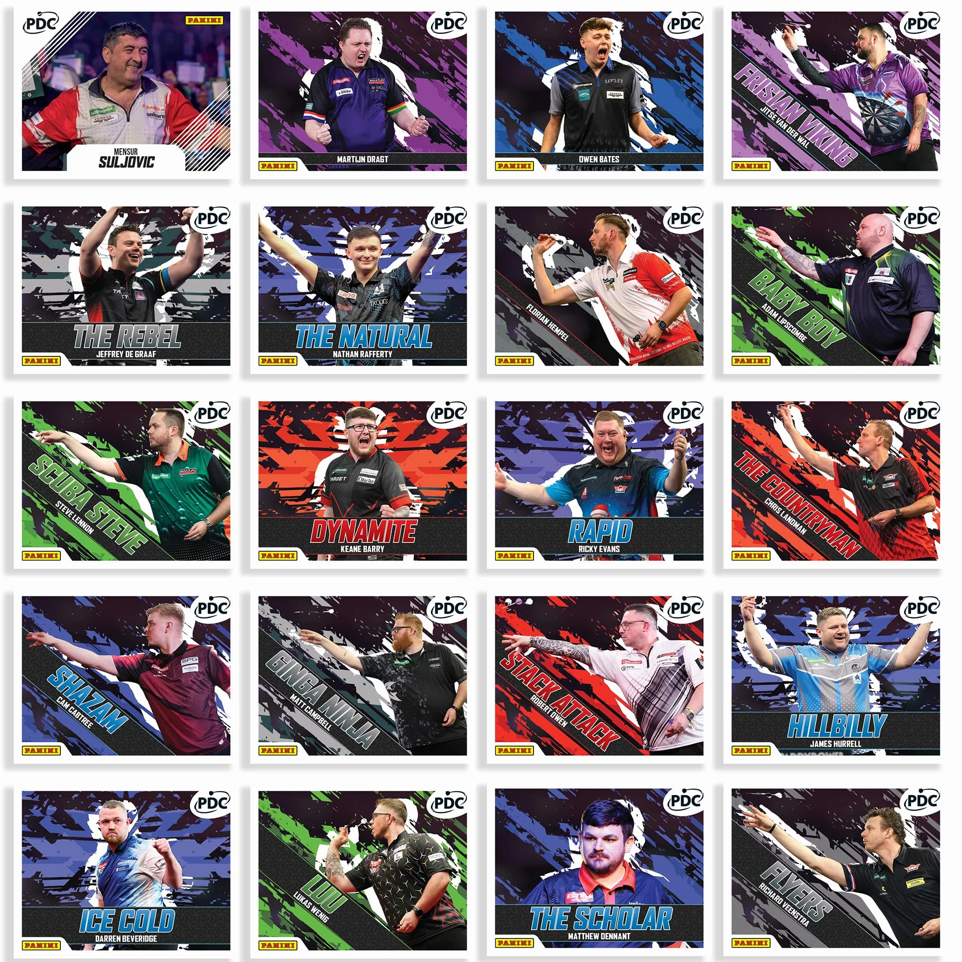 Kolekcja naklejek World Darts Championship - puszka kieszonkowa