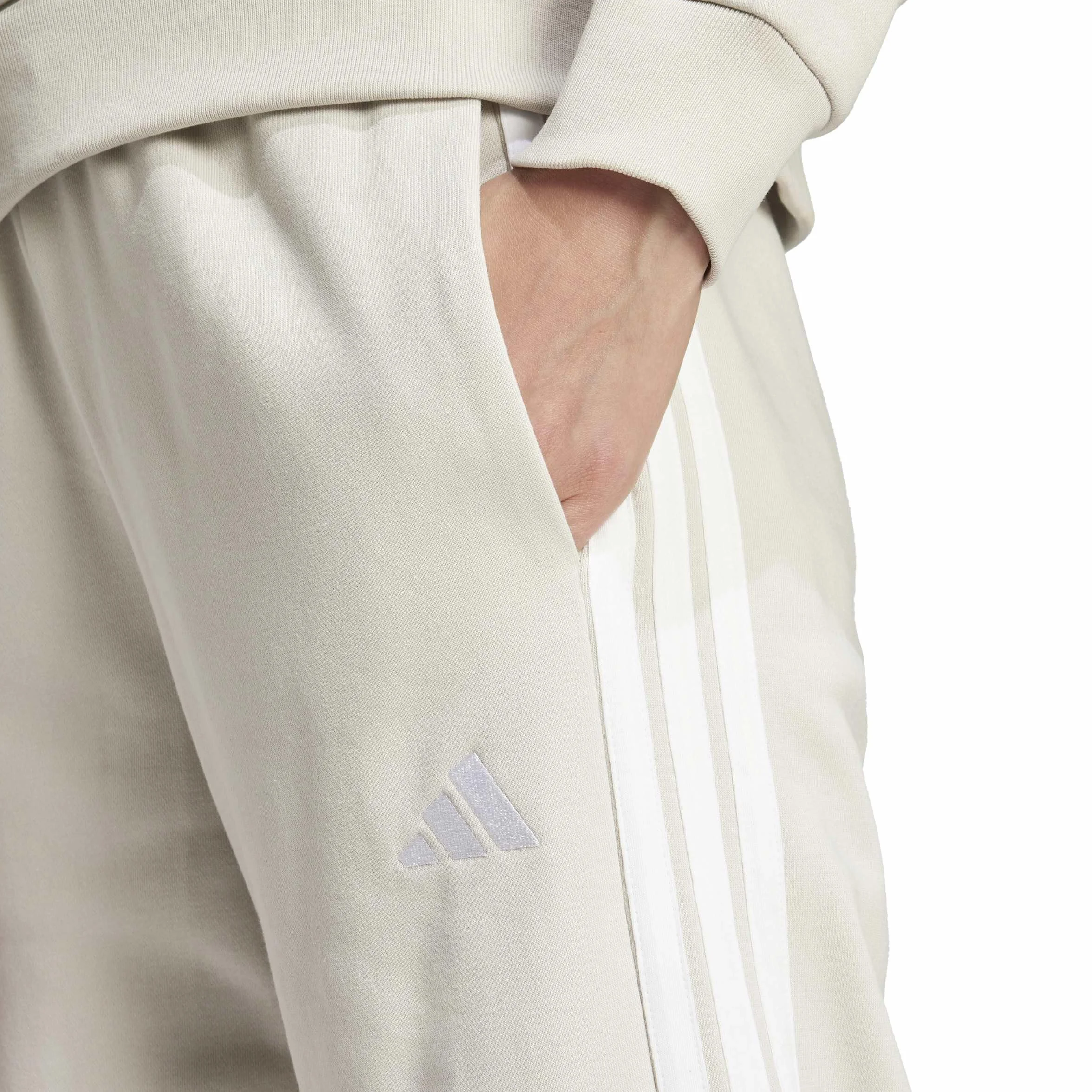 adidas Essentials 3-stripes Open Hem French Terry - Spodnie golfowe Kobiety