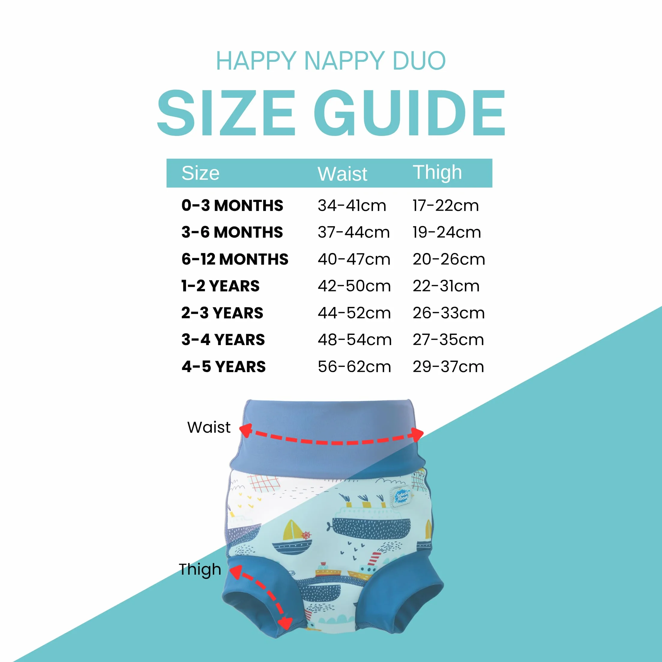 Splash About Happy Nappy Duo, holowniki, 4-5 lat
