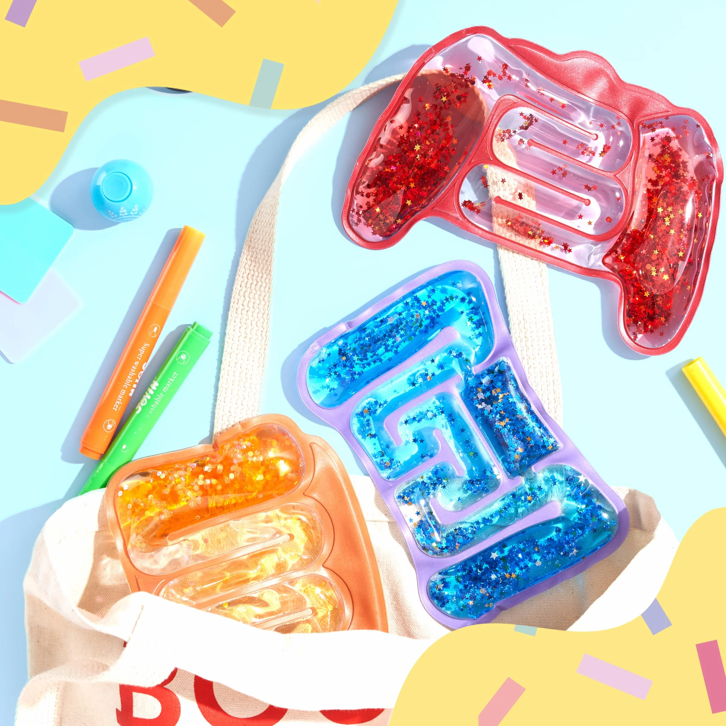 JOYIN Zabawki sensoryczne Fidget dla dzieci, autyzm, rurki sensoryczne, mięciutkie zabawki dla dzieci, autyzm, nadpobudliwość, łagodzenie stresu, do klasy, upominki na imprezę, 4 szt
