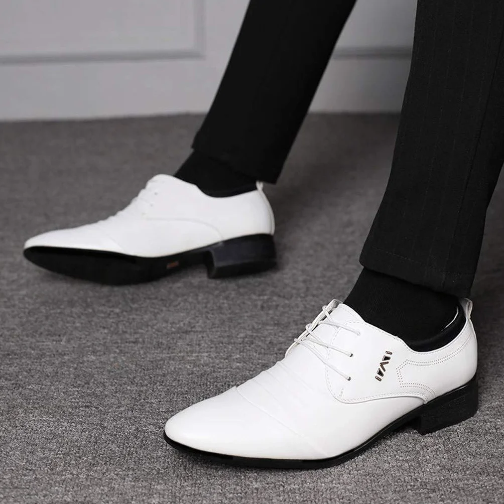 Męskie buty garniturowe, koronkowe, męskie, wygodne, na wesele, do noszenia na co dzień, buty biznesowe, buty skórzane, na wędrówki, buty biznesowe 2026