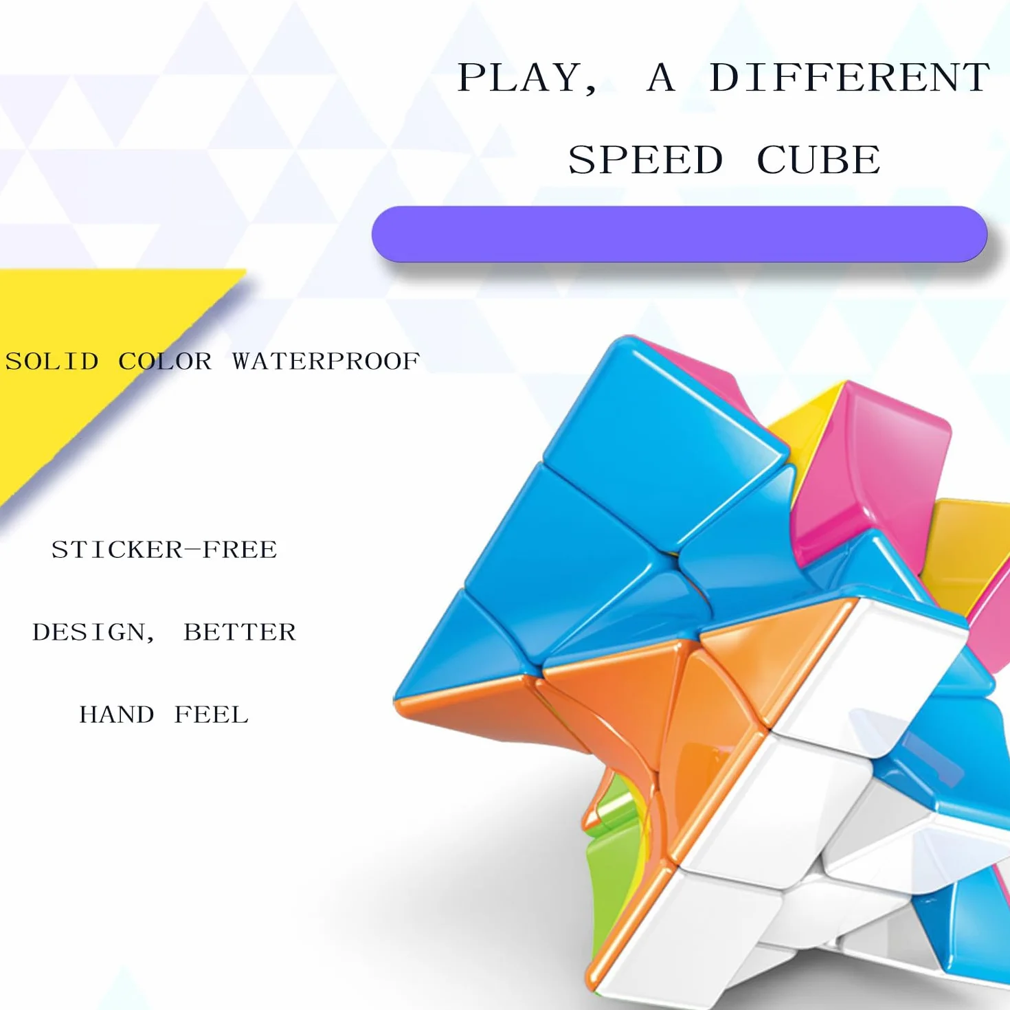 Twist Skewb Cube 3 x 3, łamigłówki 3D, bez Naklejek, dla Entuzjastów Speed Cube