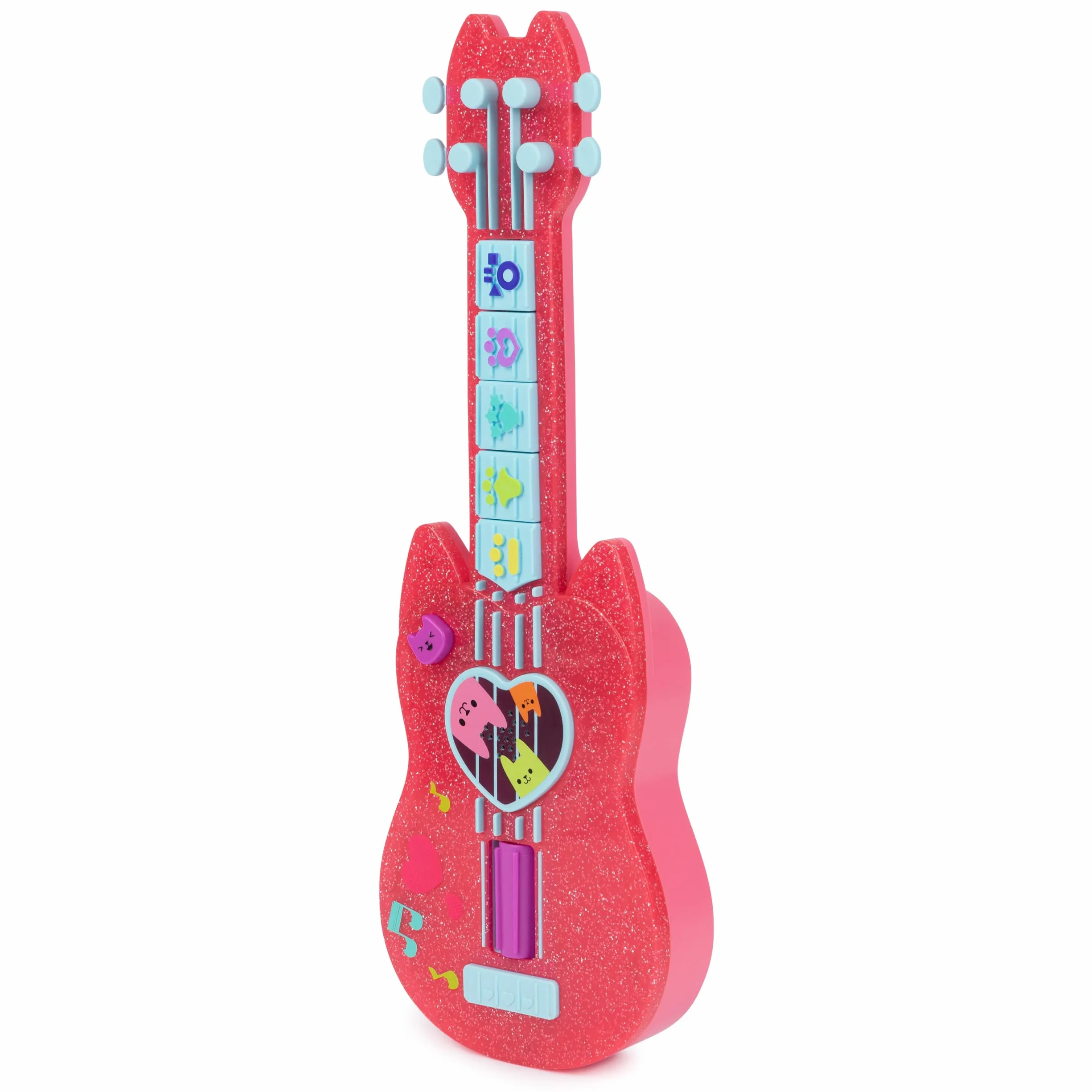 Gabby i Magiczny Dom - Gabby Dollhouse - Interaktywne ukulele - Gitara dziecięca - Muzyka dla dzieci - Utwory z efektami dźwiękowymi - Kreskówka Gabby i Magiczny Dom - Zabawka dla dzieci od 3 lat