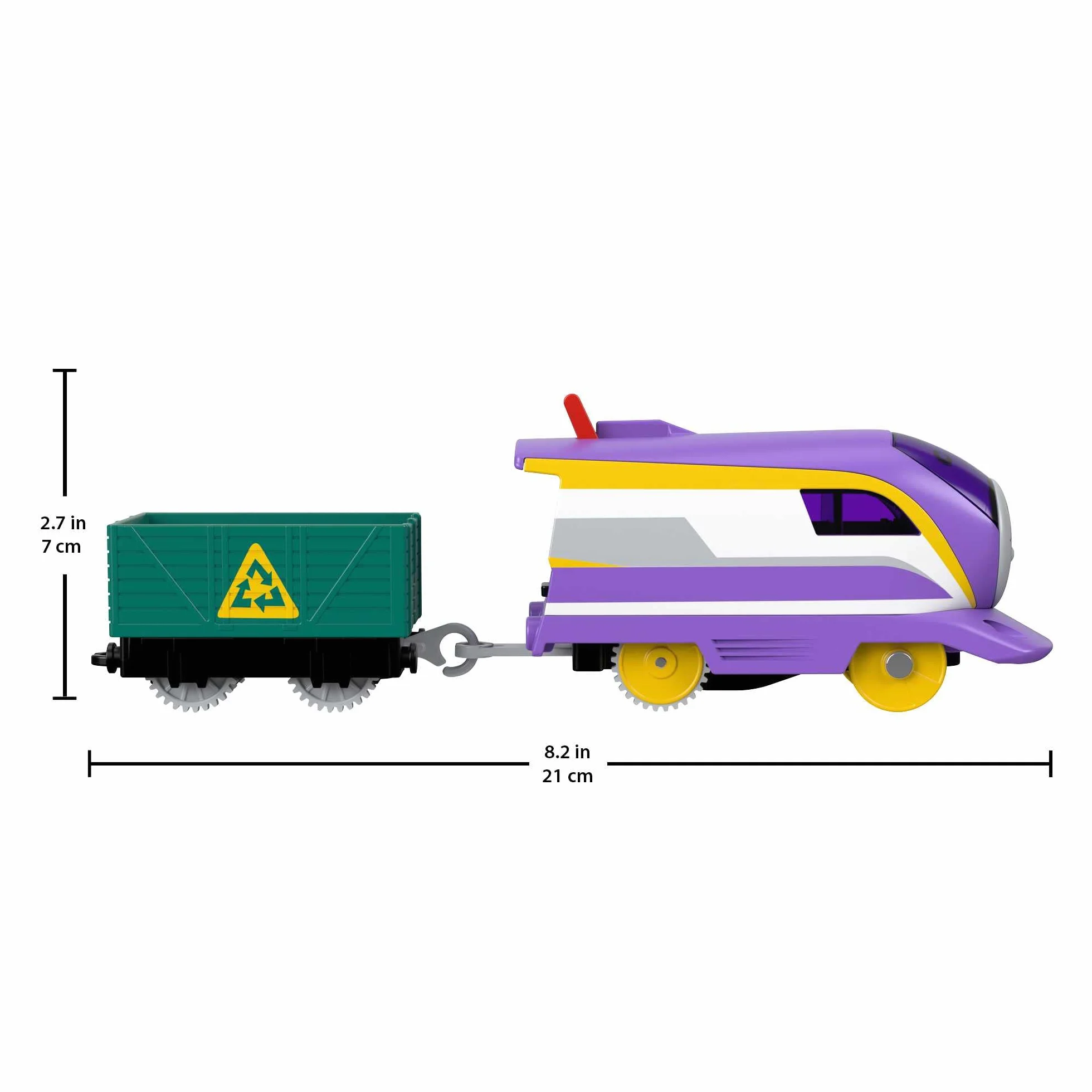 Thomas & Friends HDY69 Zmotoryzowany pociąg zabawkowy Kana zasilany bateriami silnik z ładunkiem do zabawy w wieku przedszkolnym od 3 lat, HDY69