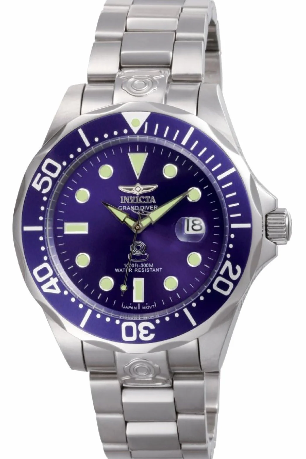 Invicta Grand Diver Męski zegarek automatyczny ze stali nierdzewnej - 47 mm