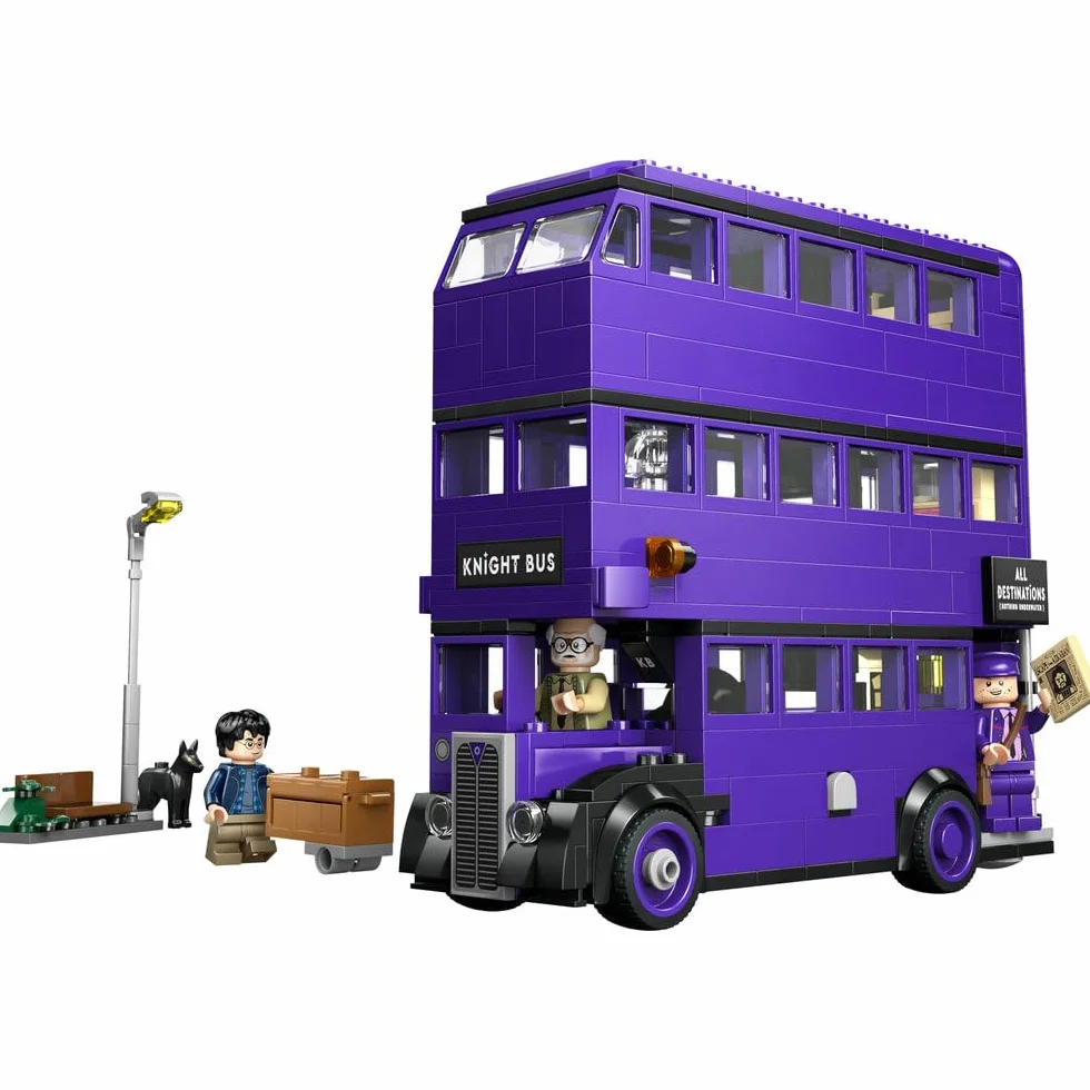 LEGO Harry Potter Przygoda na pokładzie Błędnego Rycerza, pomysł na prezent mikołajkowy dla dziewczynek i chłopców, zabawka dla dziecka, szczegółowy model magicznego autobusu i 5 postaci 76446