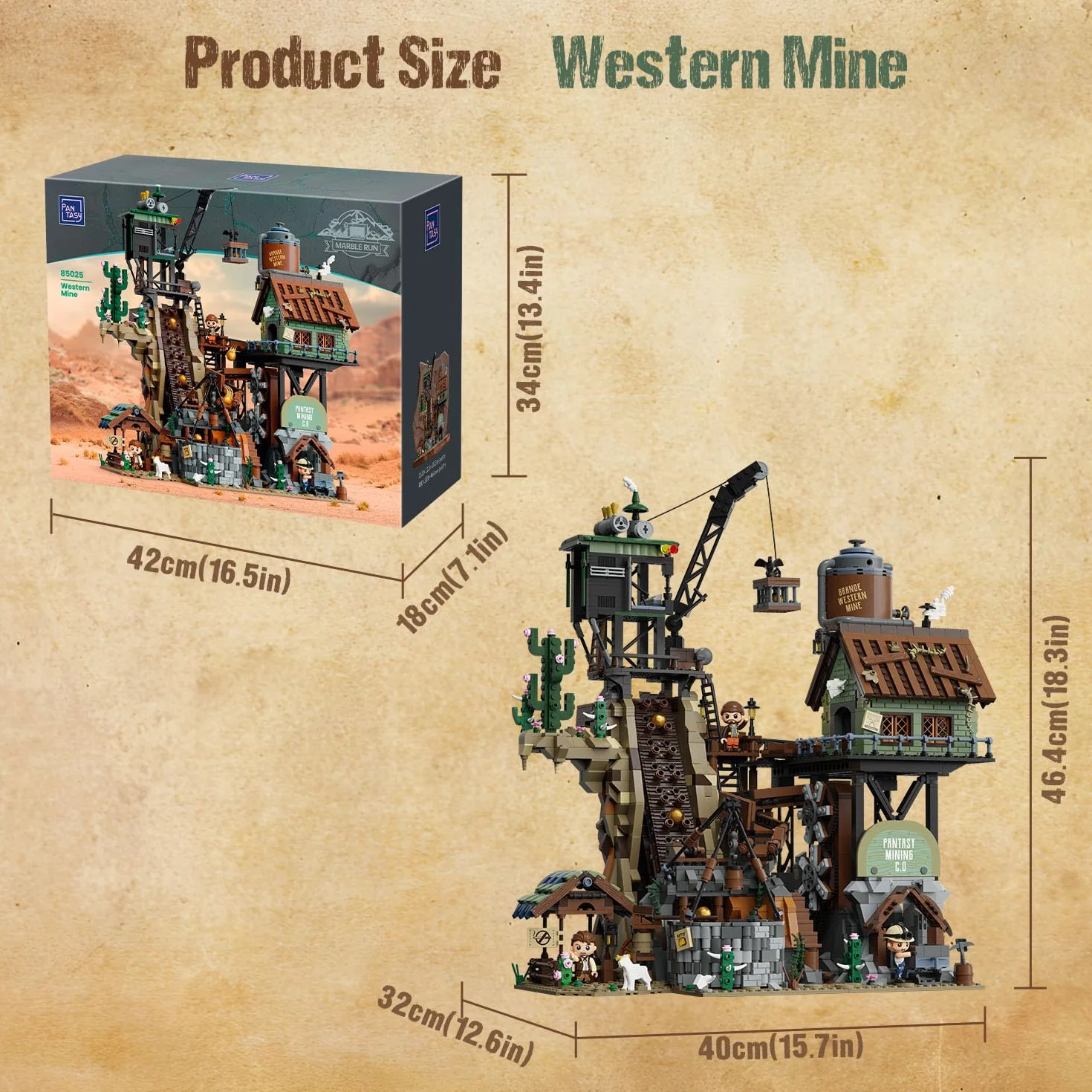 PANTASY GBC zestaw konstrukcyjny rosyjski, złoty, zmotoryzowany diorama z przekładnią, interaktywny zestaw cegieł zasilanych typu C, 3 minifigurki, mechaniczny model kolekcjonerski dla