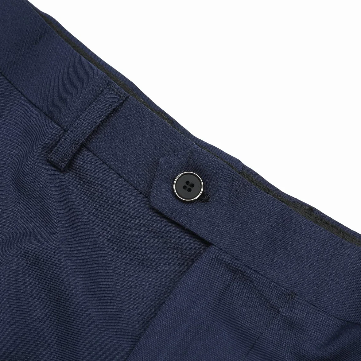 Sliktaa Męski garnitur 3-częściowy, krój slim fit, jednokolorowy, biznesowy kołnierz, klasyczna tunika