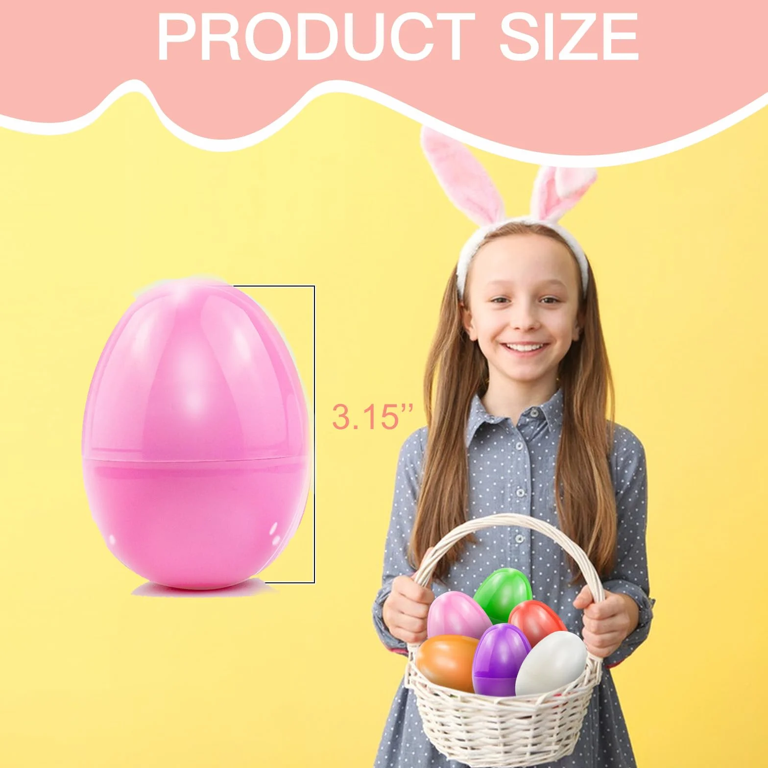 Plastikowe jajka wielkanocne 36 sztuk 5,5 x 8 cm puste kolorowe do poszukiwań