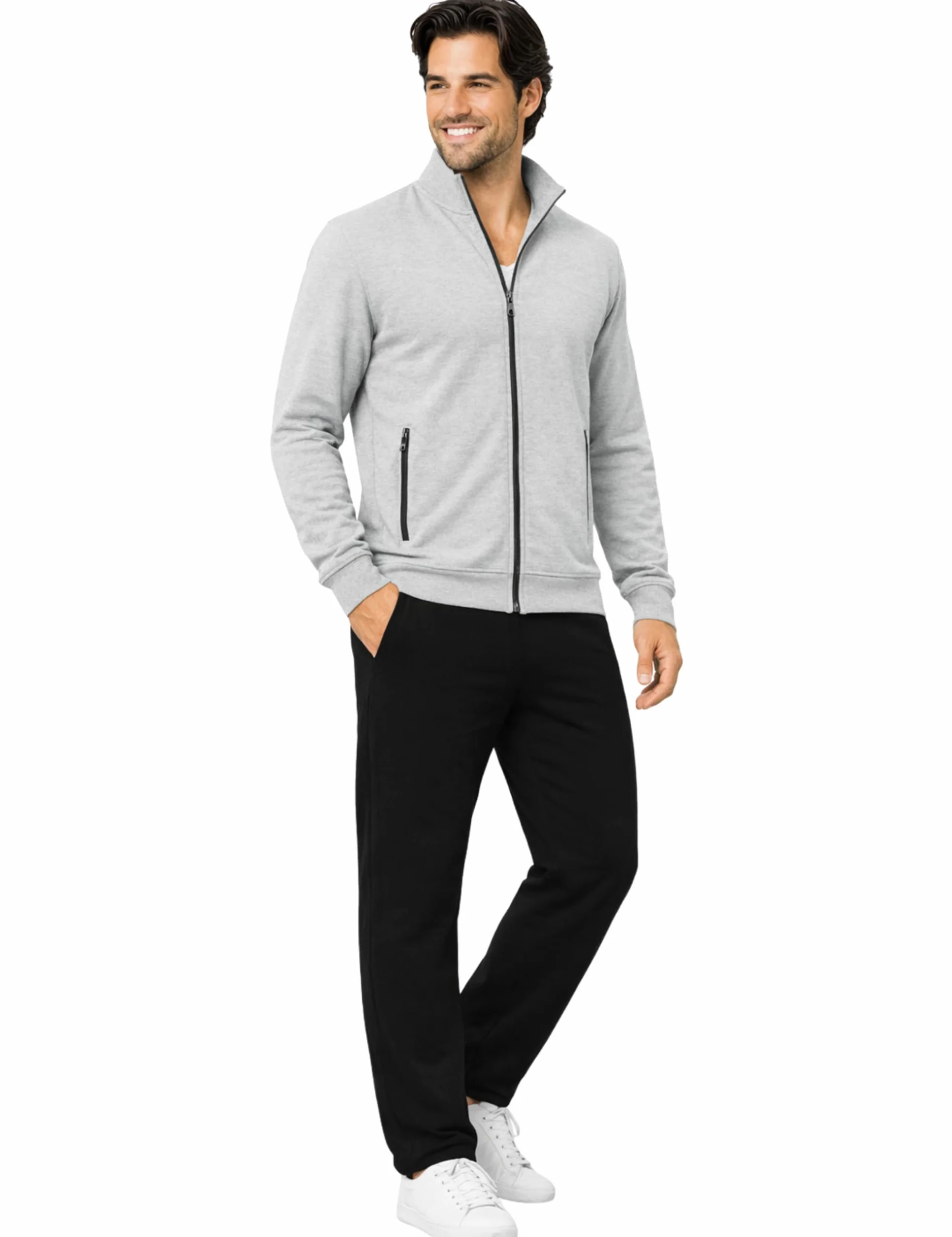 Morgenstern Męski dres domowy - dres treningowy - dres sportowy - bawełna - komplet