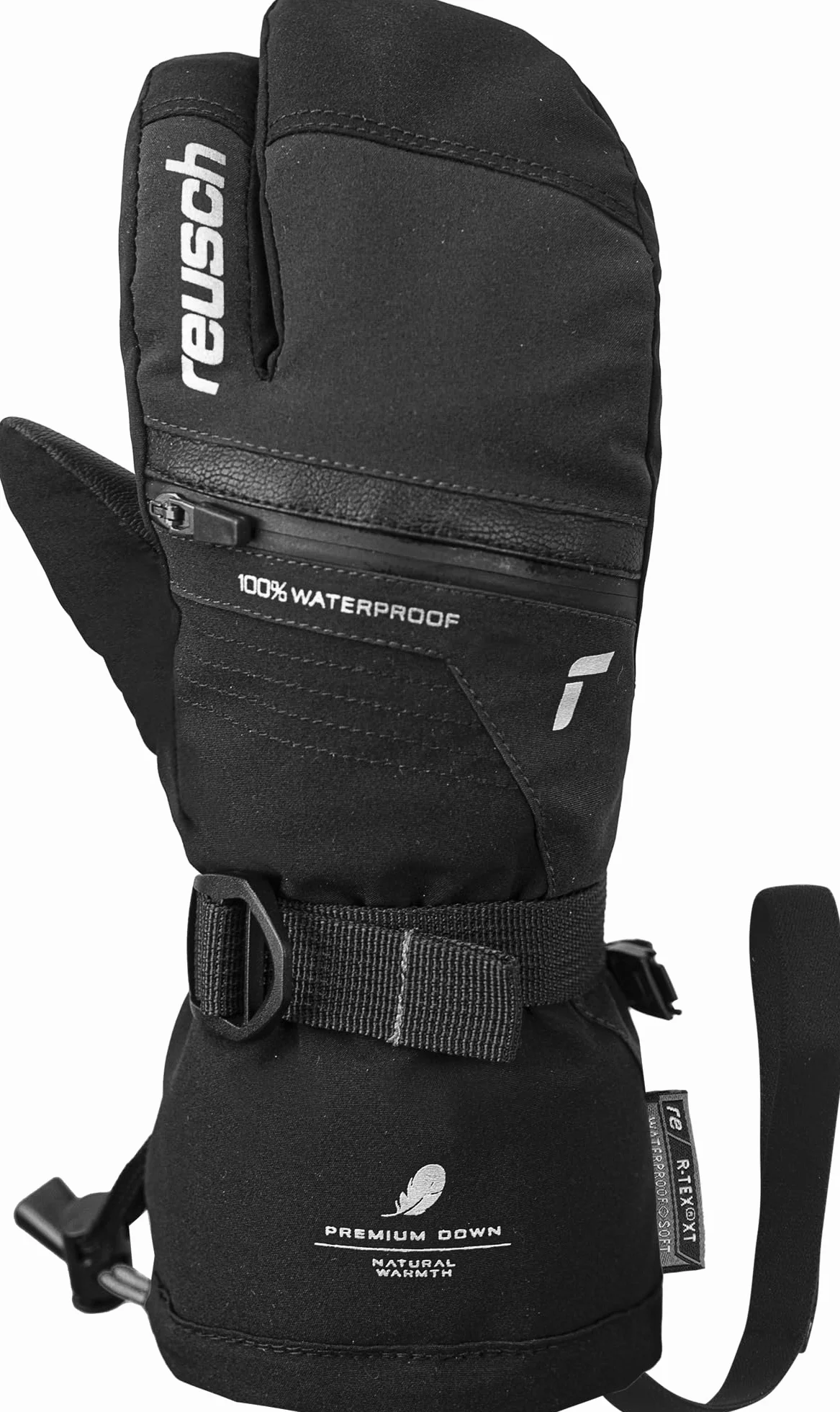 Reusch Lando R-tex Junior rękawice narciarskie dla chłopców z 3 palcami, bardzo ciepłe, wodoodporne i oddychające rękawice narciarskie