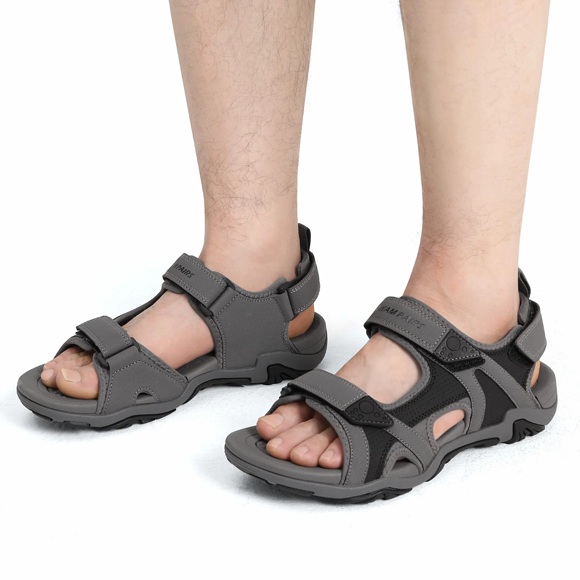 DREAM PAIRS Męskie sandały, wędrówki, do wody, na plażę, do uprawiania sportu, na zewnątrz, sportowe wsparcie łuku, letnie sandały
