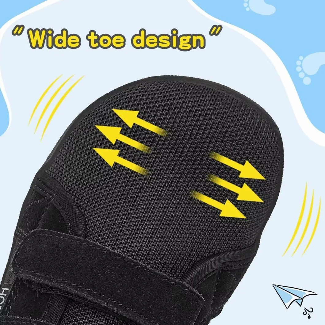 HOBIBEAR Dziecięce szerokie buty boso dla chłopców dziewczynek Outdoor Trail Running minimalistyczne buty do chodzenia