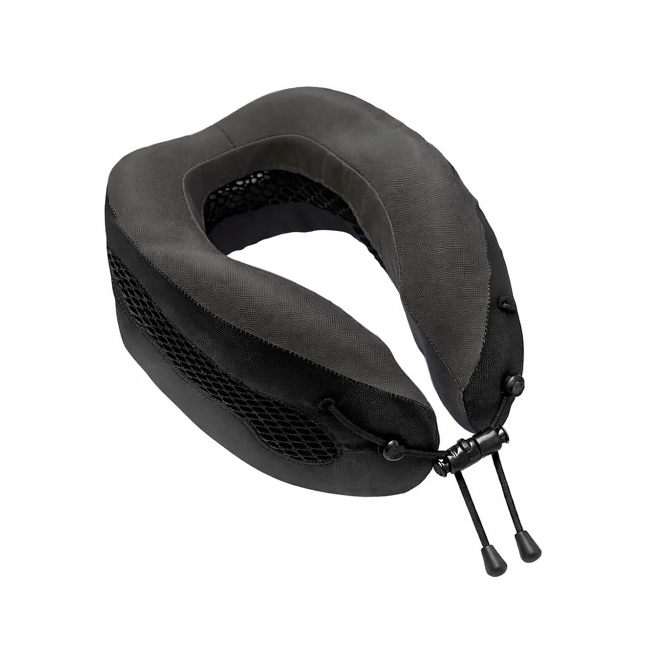 Cabeau Evolution Cool Travel Pillow - The Best Air Circulating Head and Neck Memory Foam Cooling Travel Pillow - Black