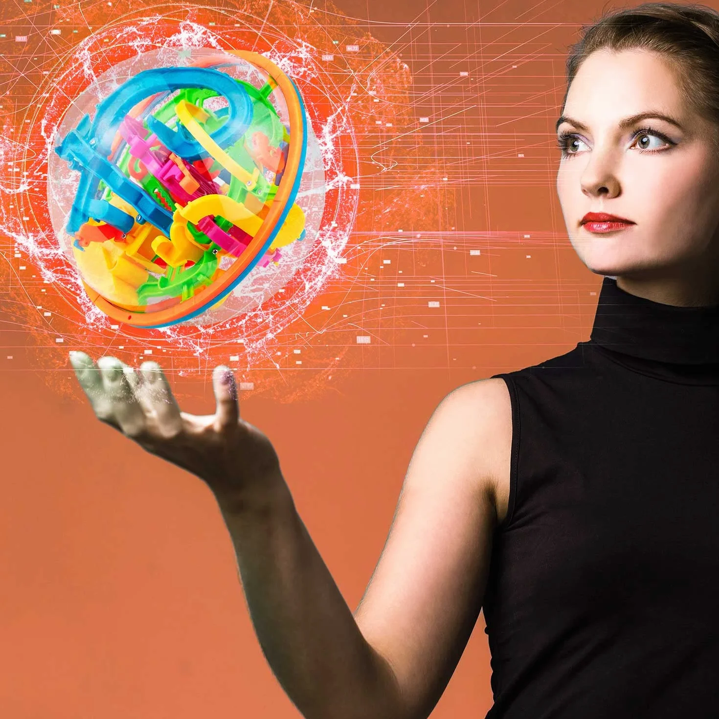 Labirynt kulkowy 3D - Magic Maze Puzzle Ball Gra zręcznościowa Kuliste puzzle 3D (Zaawansowany)