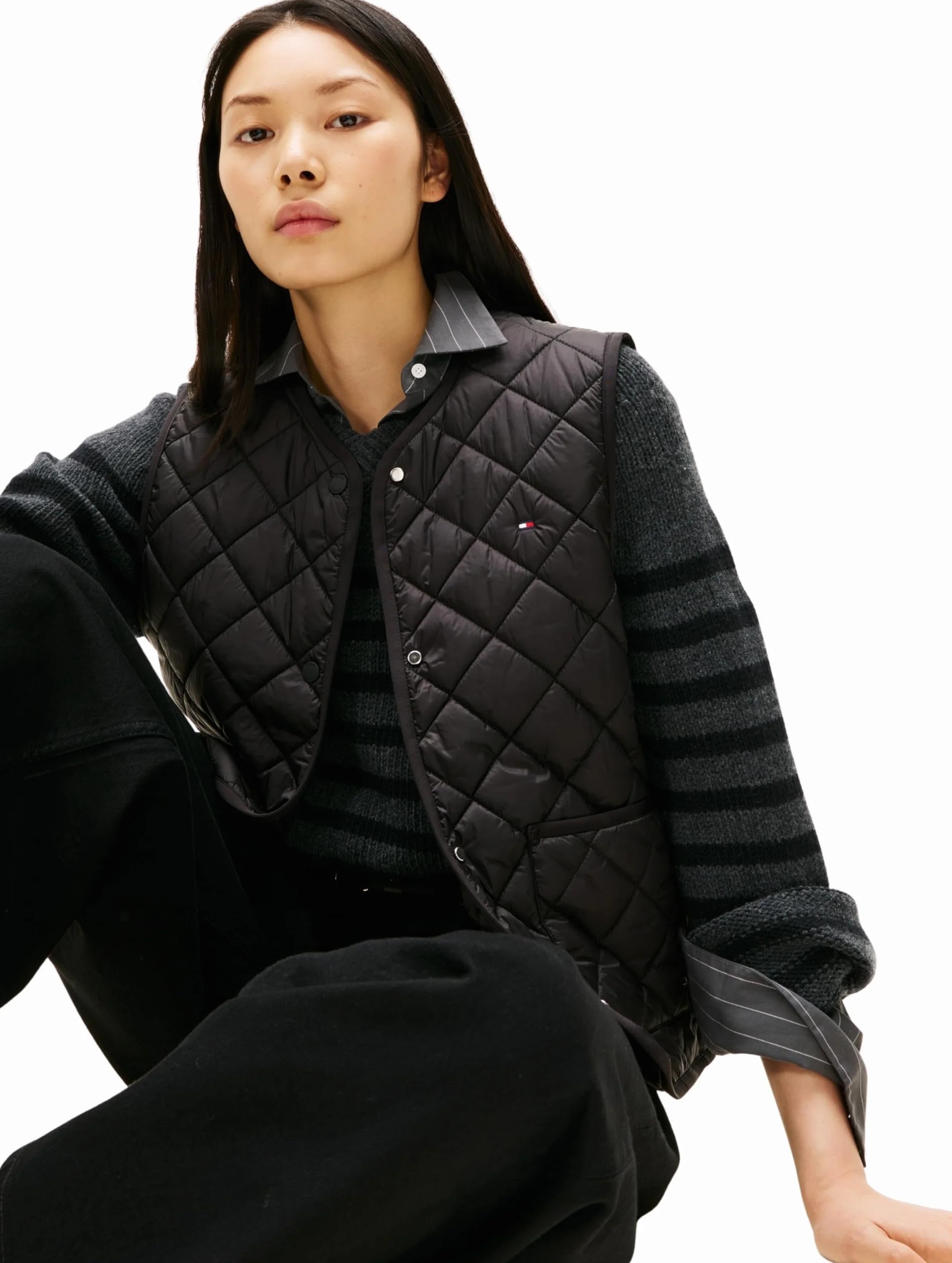 Tommy Hilfiger Kamizelka Kobiety Lw Padded Reg Quilted Vest Ww0ww47289