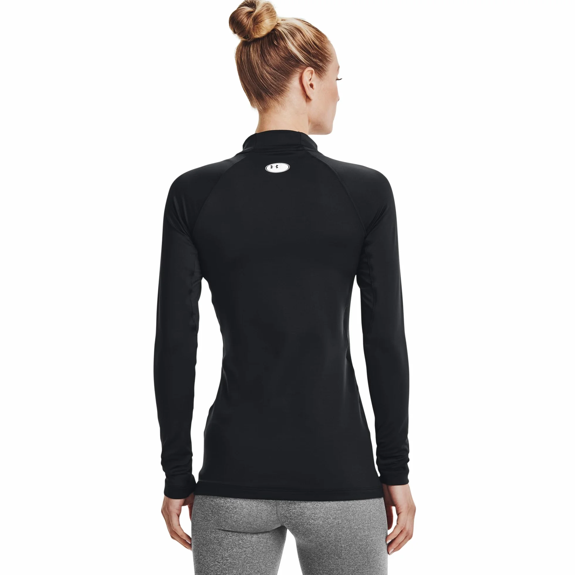 Under Armour Ultra ciepła koszulka polo dla kobiet, termiczna koszulka do biegania z długim rękawem z technologią antyzapachową Kobiety Ua Authentics Mockneck