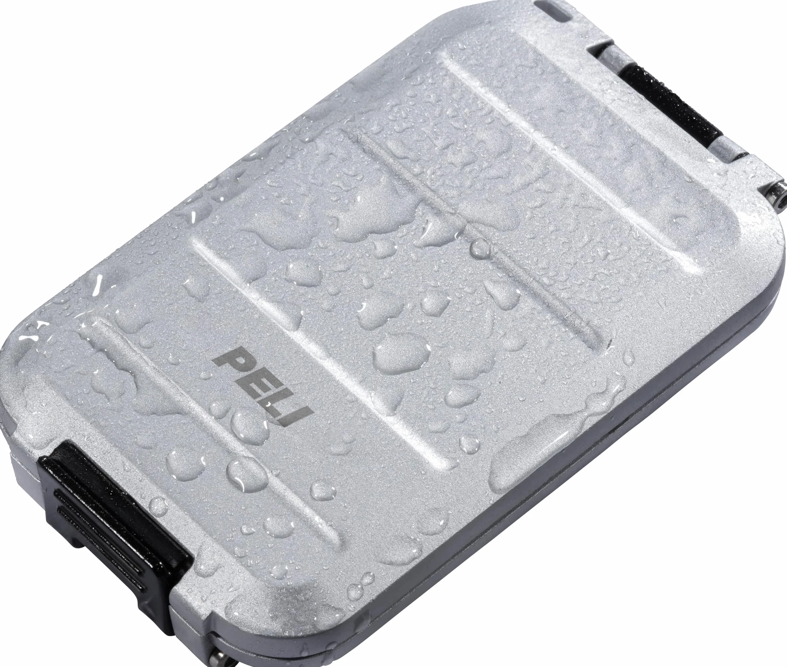 PELI Portfel z polem RF G5, anty-RFID, z ochroną przed hakowaniem i standardem wodoszczelności IP67, wyprodukowano w USA, Kolor: Srebrny