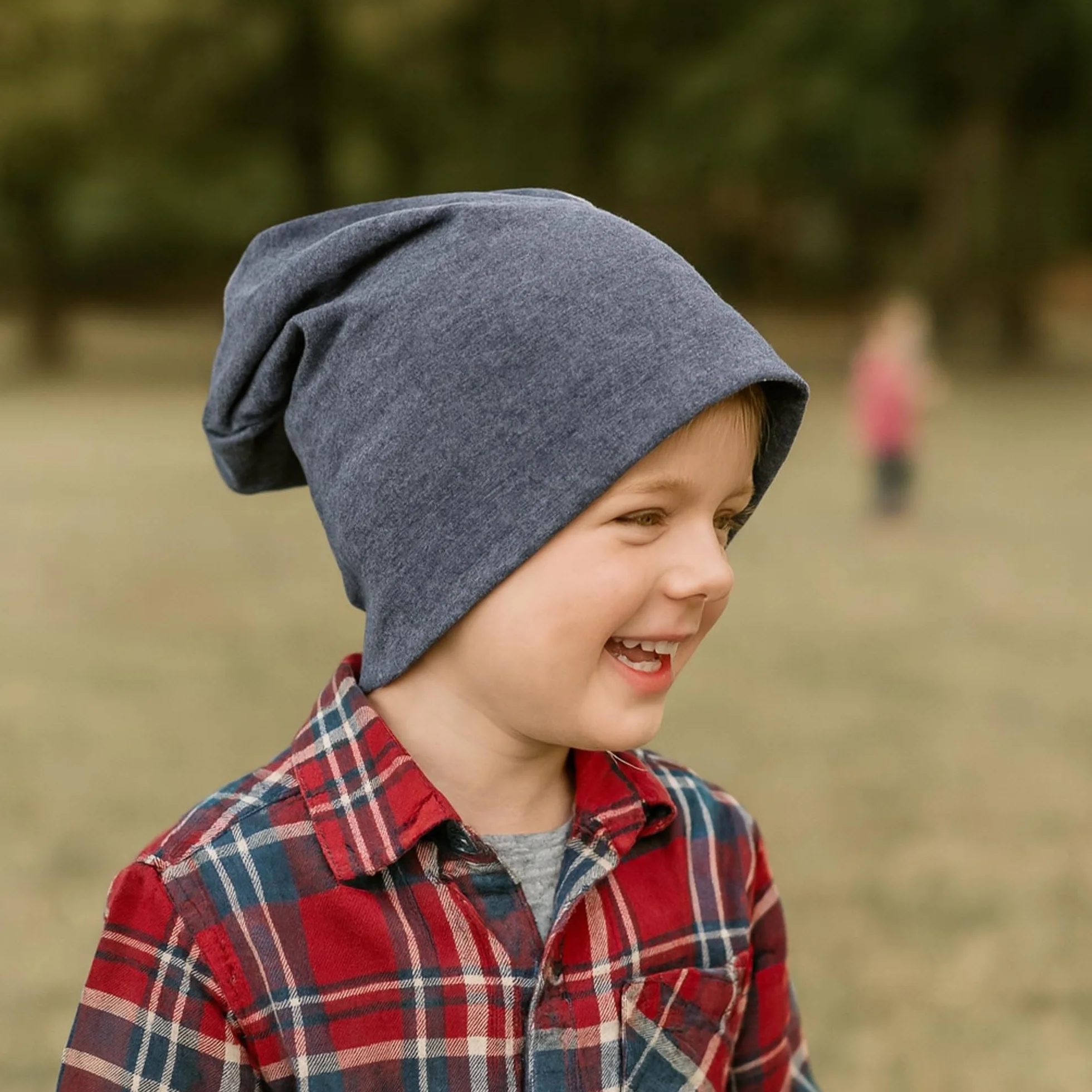 Dziecięca czapka typu beanie Miobo, bawełniana, jednokolorowa