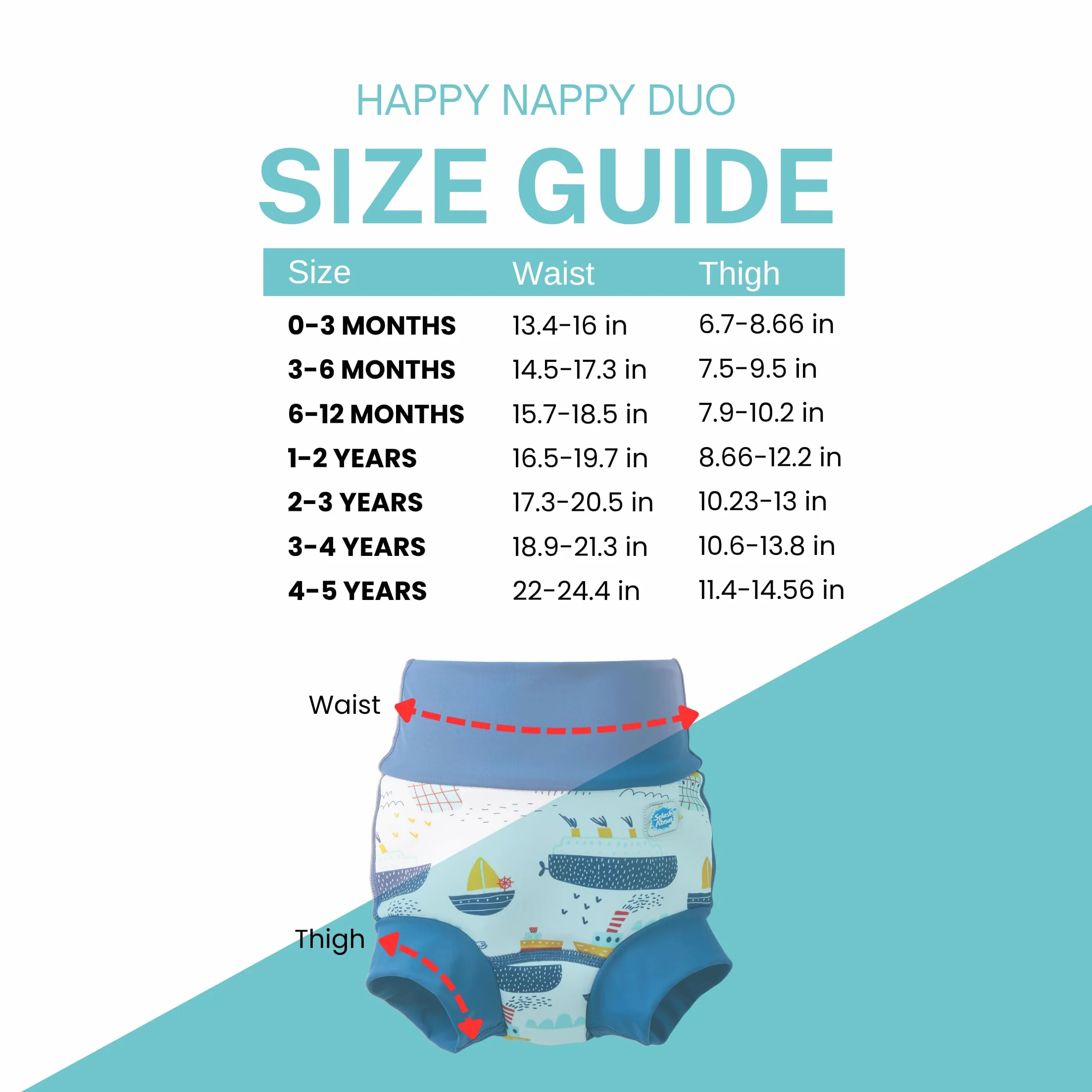 Splash About Happy Nappy Duo, holowniki, 4-5 lat