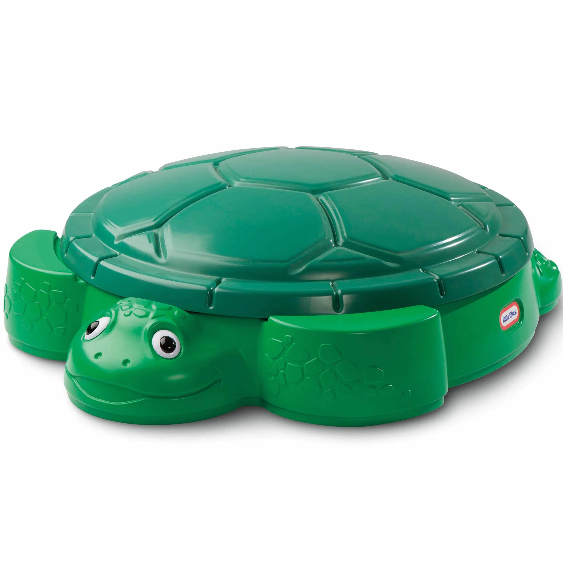 Little Tikes Piaskownica Żółw - do Zabaw Ogrodowych. Bezpieczna i Przenośna Letnia Zabawka, Brodzik i Schowek. Zachęca do Kreatywnej Zabawy. Zabawka Ogrodowa dla Dzieci w Wieku od 12 Miesięcy