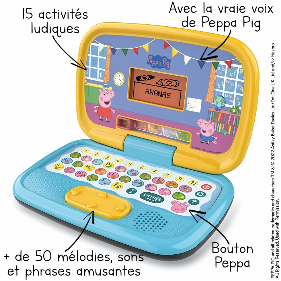 VTech Peppa Pig Komputer Dziecko, 553505, Wielokolorowy,