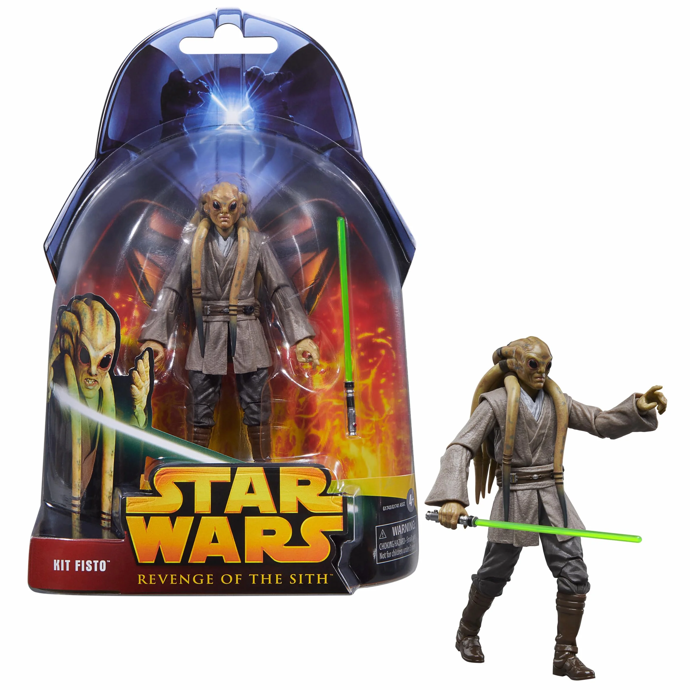 Hasbro Star Wars Kit Fisto z Kolekcji Star Wars The Black Series, 15-Centymetrowa Figurka Kolekcjonerska na 20. Rocznicę Filmu Gwiezdne Wojny: Zemsta Sithów