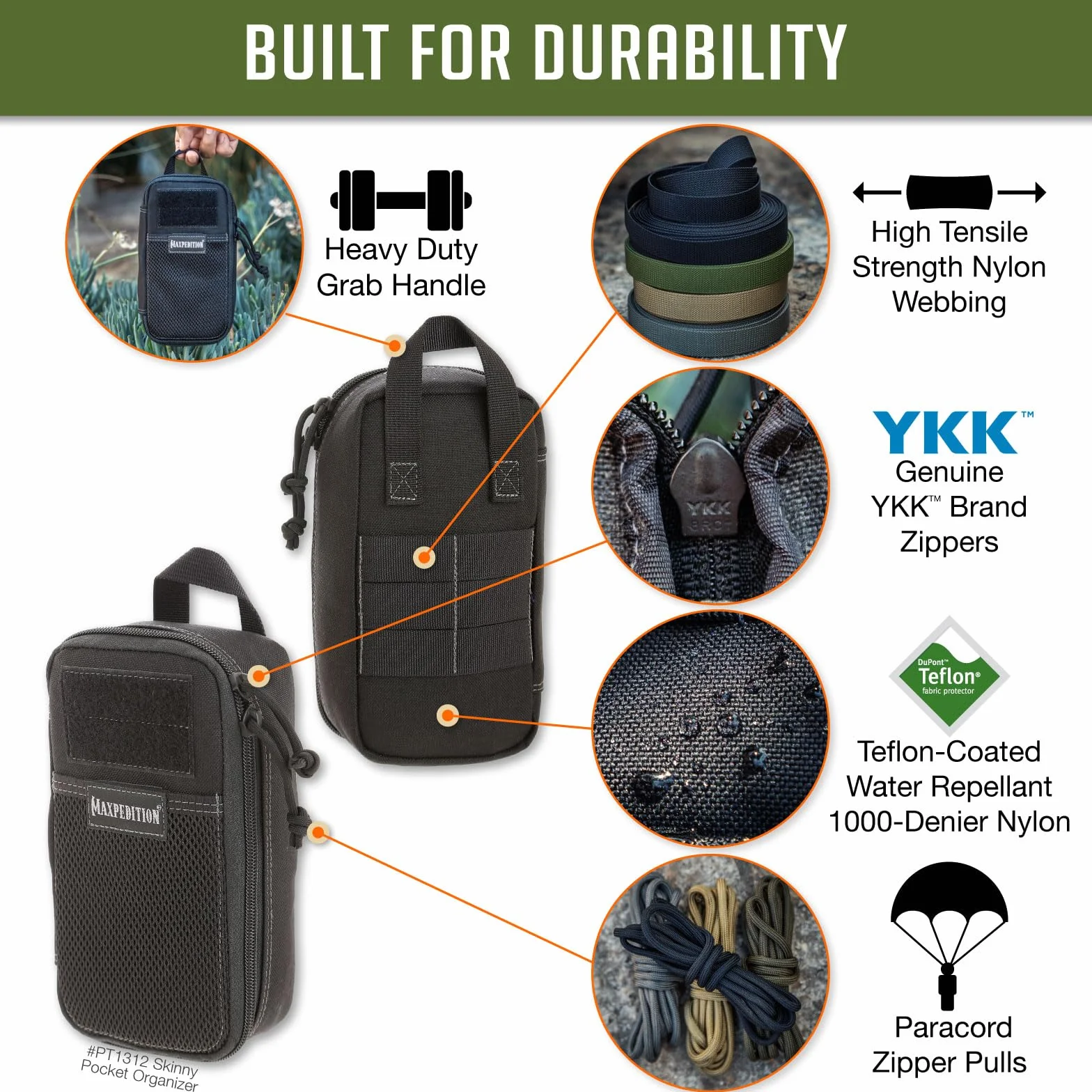 MAXPEDITION Skinny Organizer kieszonkowy
