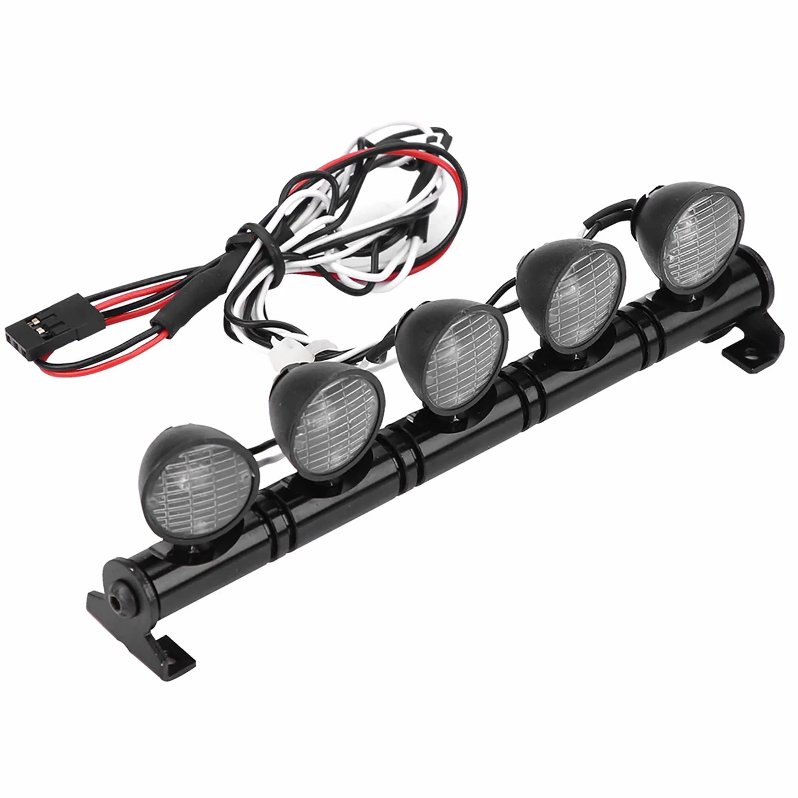 Wpl B16 B36 Części do Huśtawek Metalowe Metalowe 5 Diod Led Listwa świetlna Reflektor Lampa Akcesoryjna część dla Axail Scx10 Rc Samochód 1/10 Rc światła Dachowe Rolle