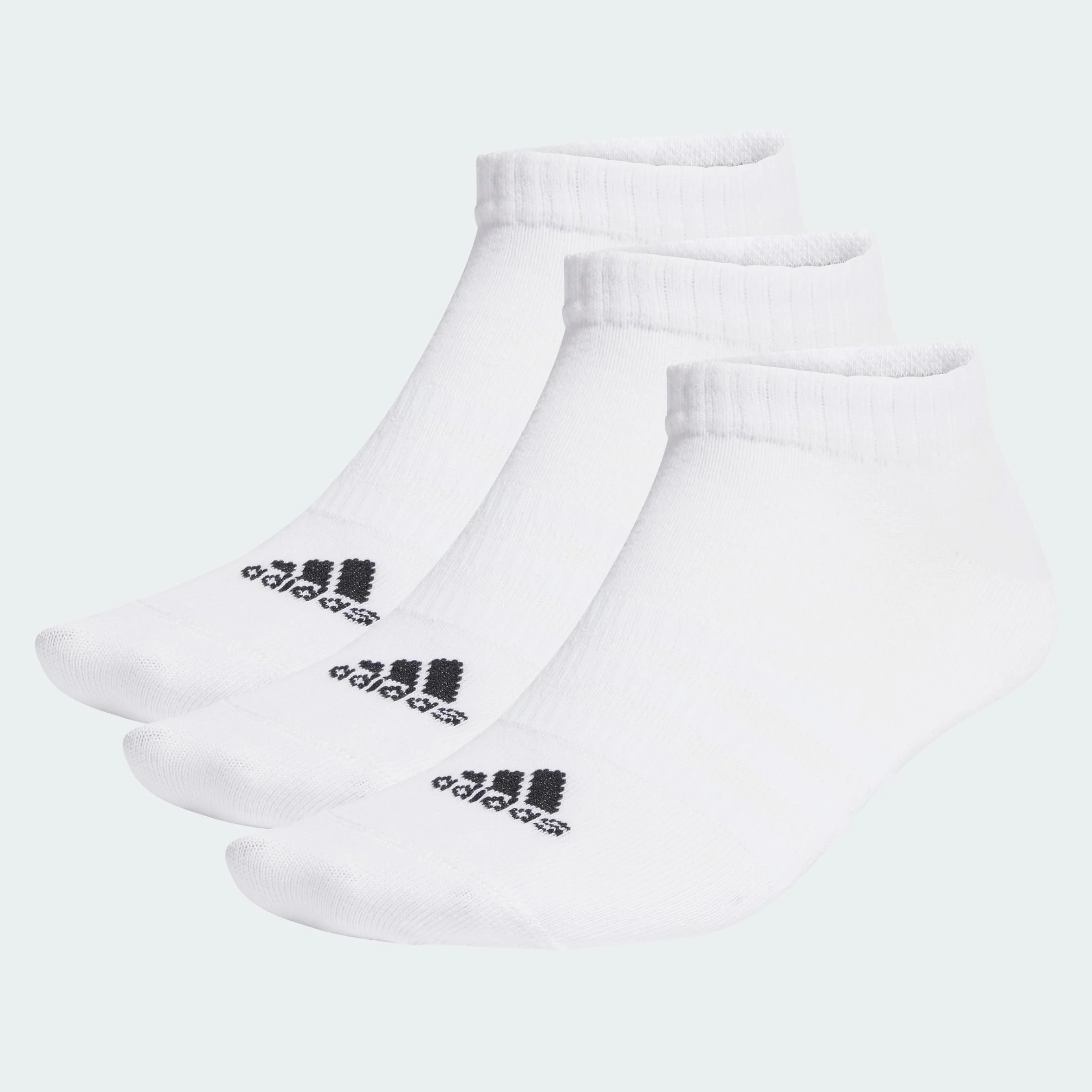 adidas Uniseks Skarpeti do kostek, White/Black, 43-45
