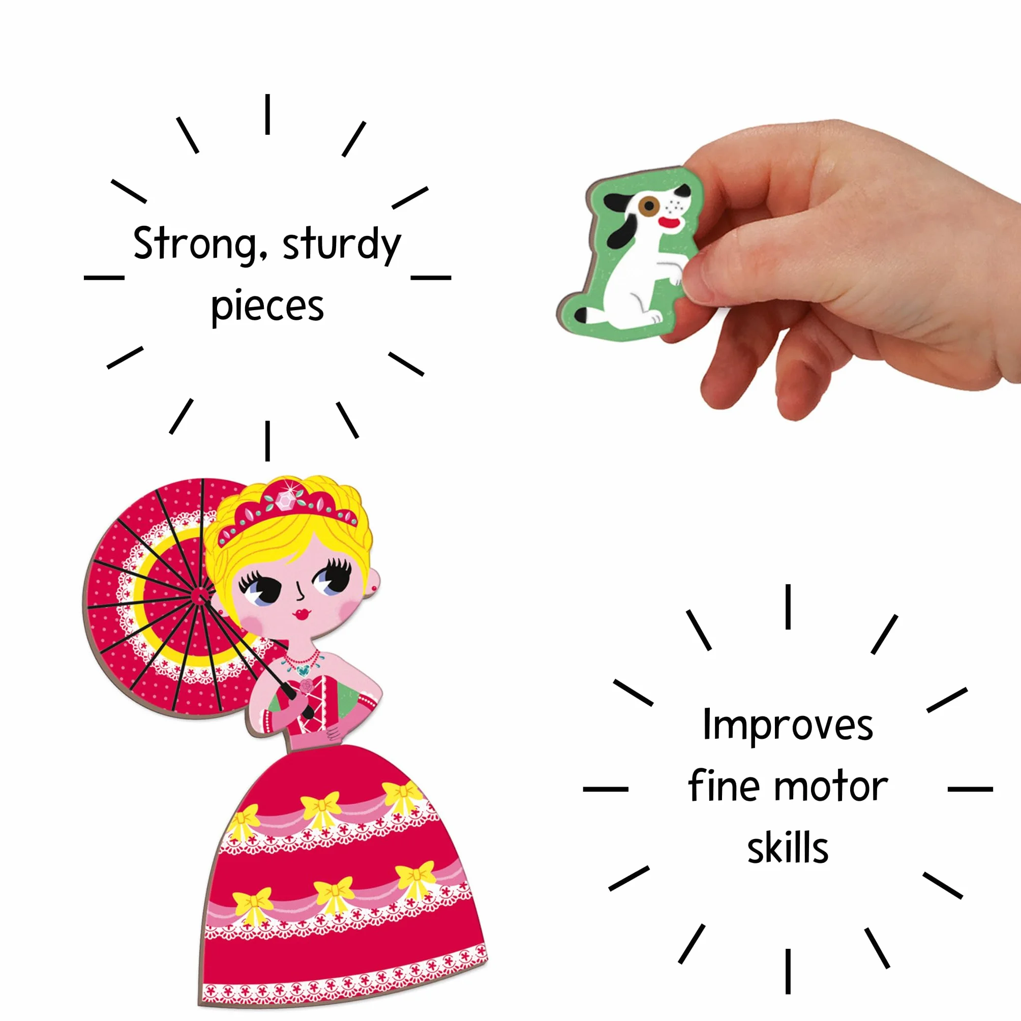 Janod J02725 Princesses Magneti'Book