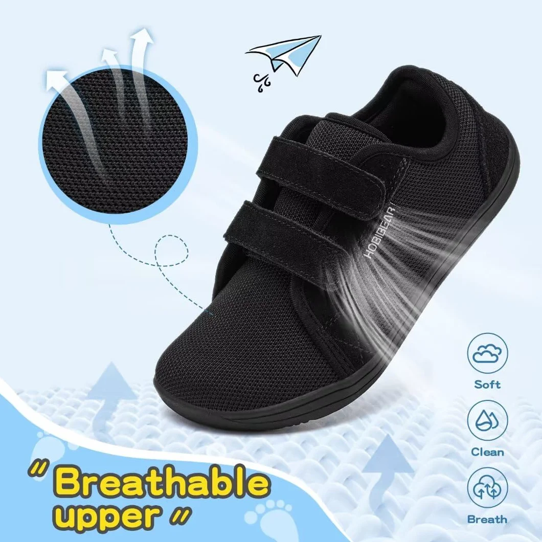 HOBIBEAR Dziecięce szerokie buty boso dla chłopców dziewczynek Outdoor Trail Running minimalistyczne buty do chodzenia