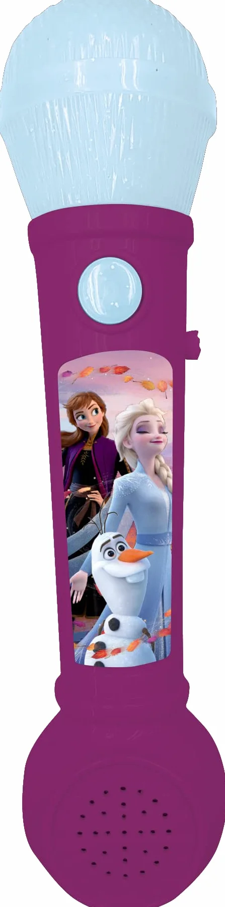 Lexibook, Frozen, Mikrofon dla Dzieci, Gra Muzyczna, Zintegrowany Głośnik, Efekty Świetlne, Melodie Demonstracyjne, w Zestawie, Fioletowy, Niebieski, MIC80FZ