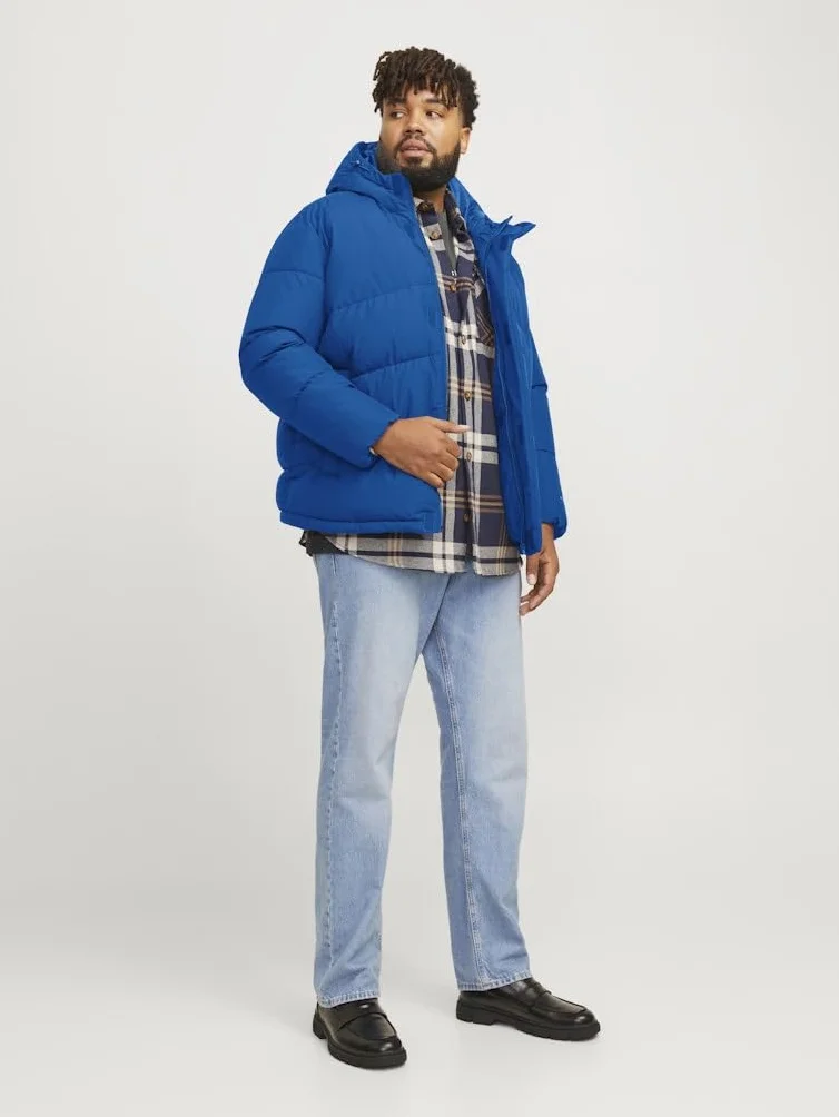 JACK&JONES PLUS Jjworld Męska kurtka pikowana amortyzująca, Niebieski morski, 3XL