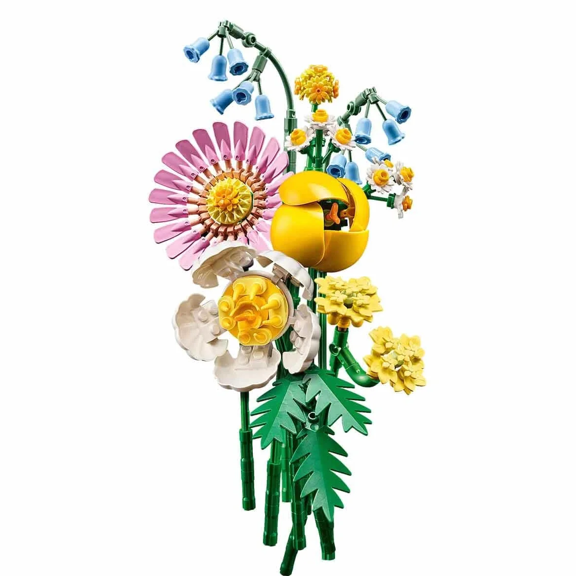 LEGO Mały słoneczny bukiet, zabawka dla dziecka do zbudowania, zestaw konstrukcyjny dla 9-latka i prezent dla chłopców i dziewczynek, dekoracja wiosenna, ozdoba ze sztucznych kwiatów 10347