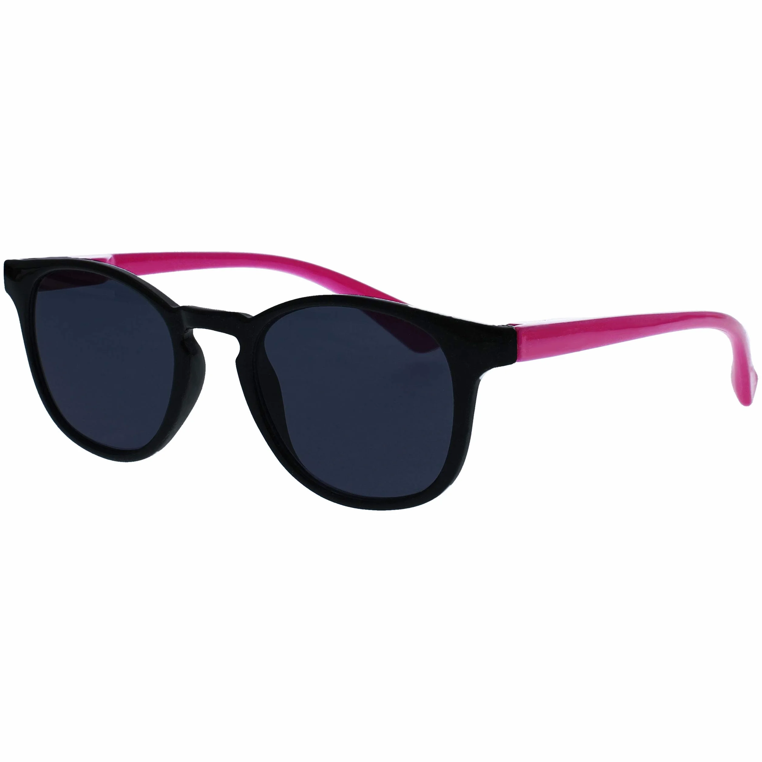 OPULIZE Dzieci dwupak niebieskie jasne okulary z pasującymi okularami przeciwsłonecznymi chłopcy dziewczęta wiek 6+ czarny neonowy różowy BS47-F BS47-F-000