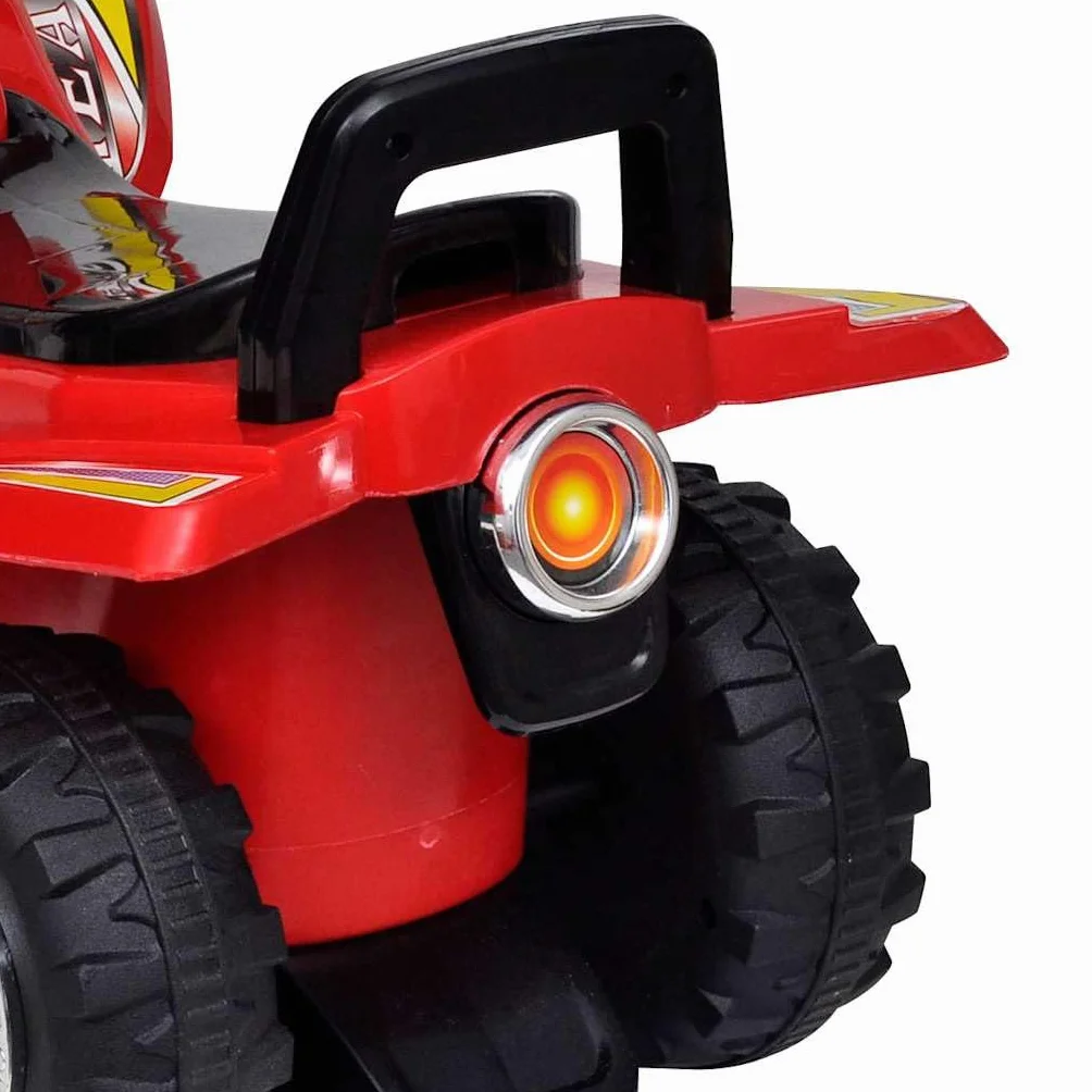 Czerwony quad jeździk dla dzieci, ze światłem i dźwiękiem